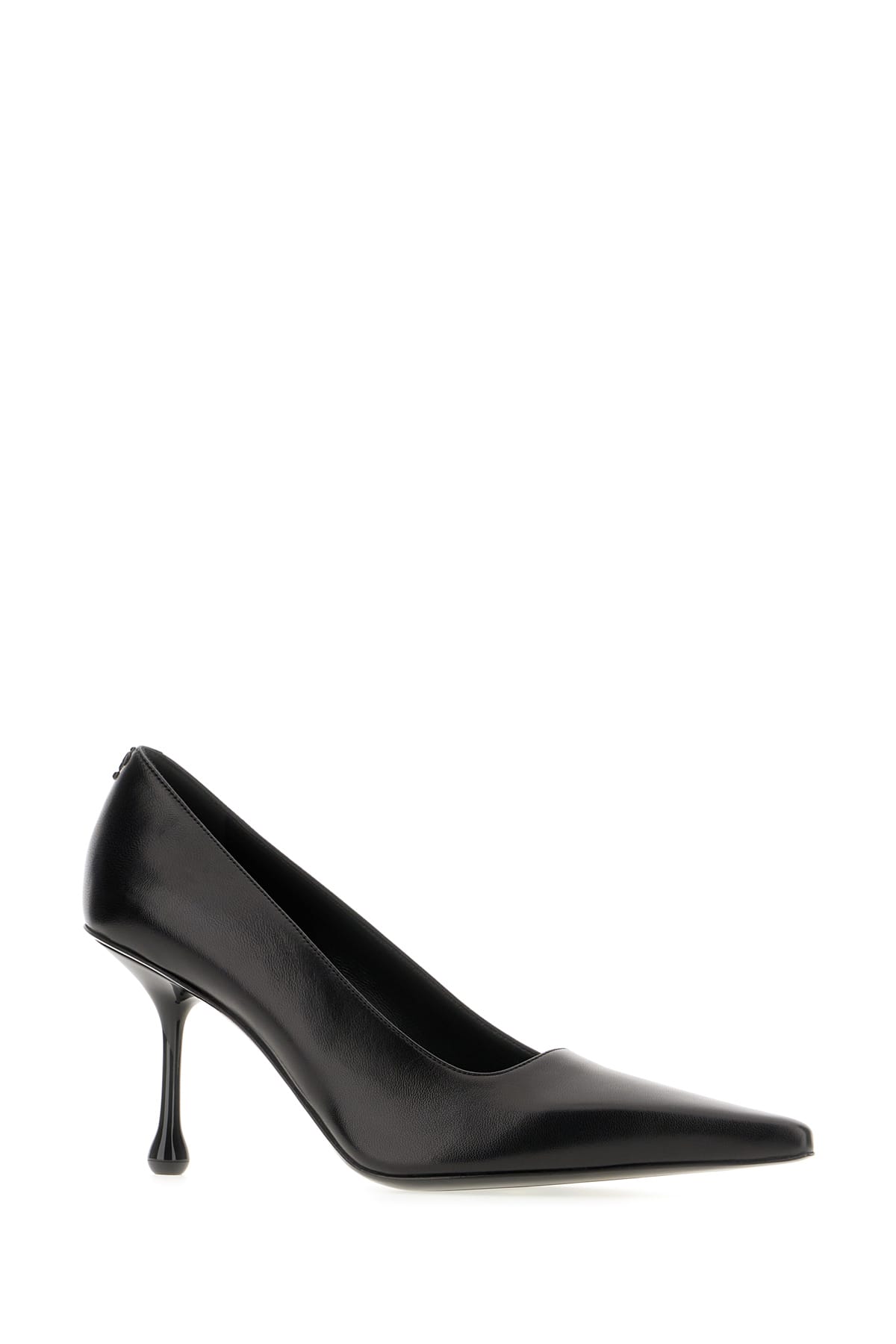 Shop Jimmy Choo Black Nappa Leather Ixia Pumps