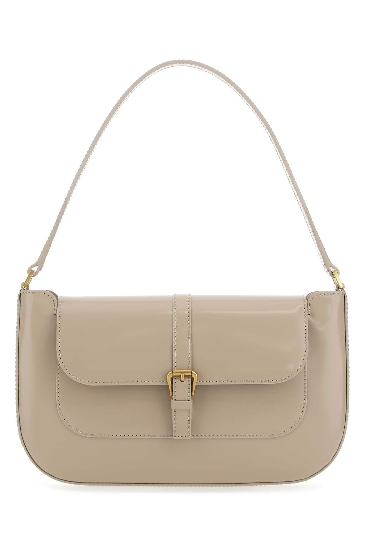 By Far Cappuccino Leather Miranda Shoulder Bag