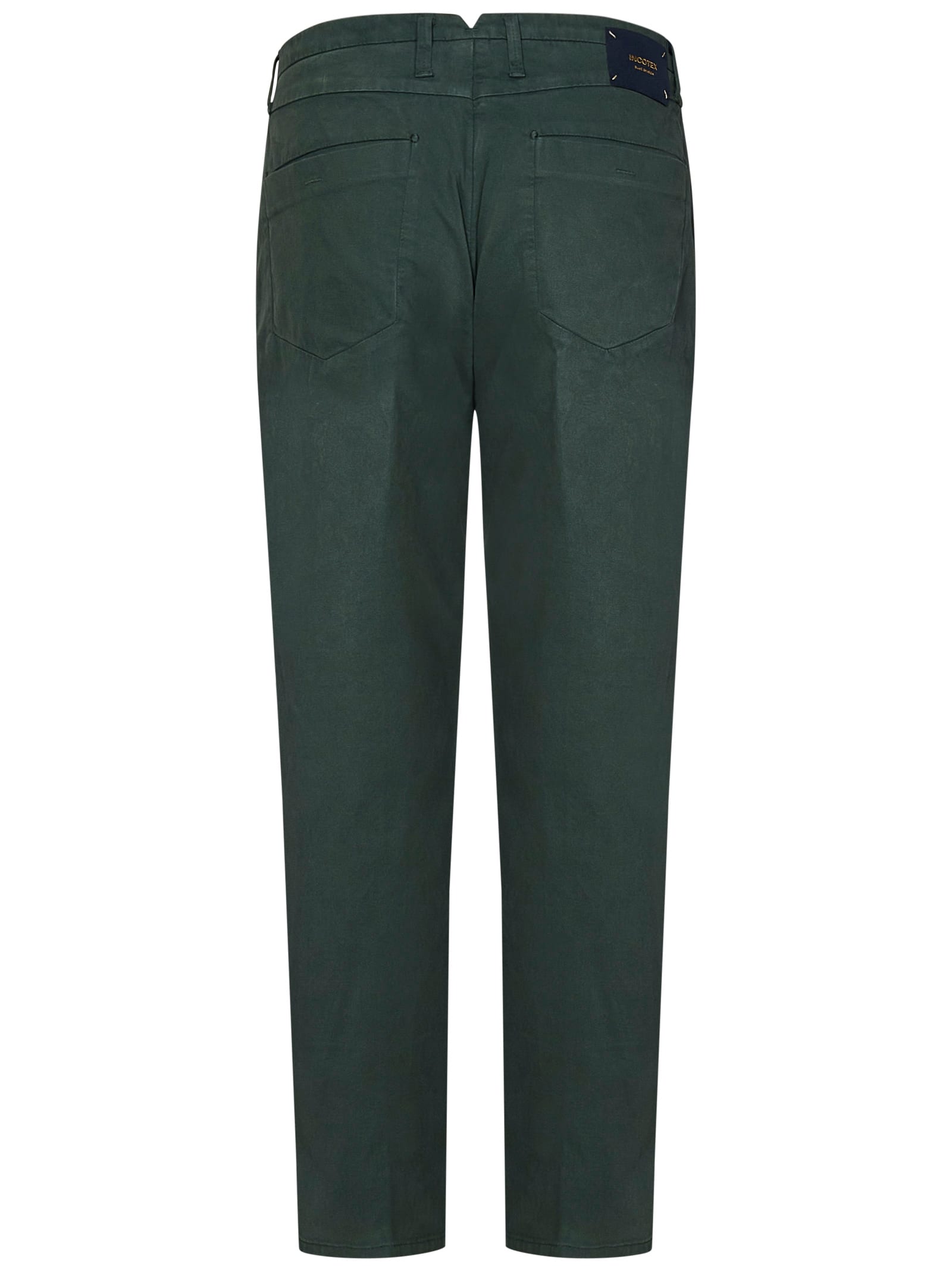 Shop Incotex Trousers In Green