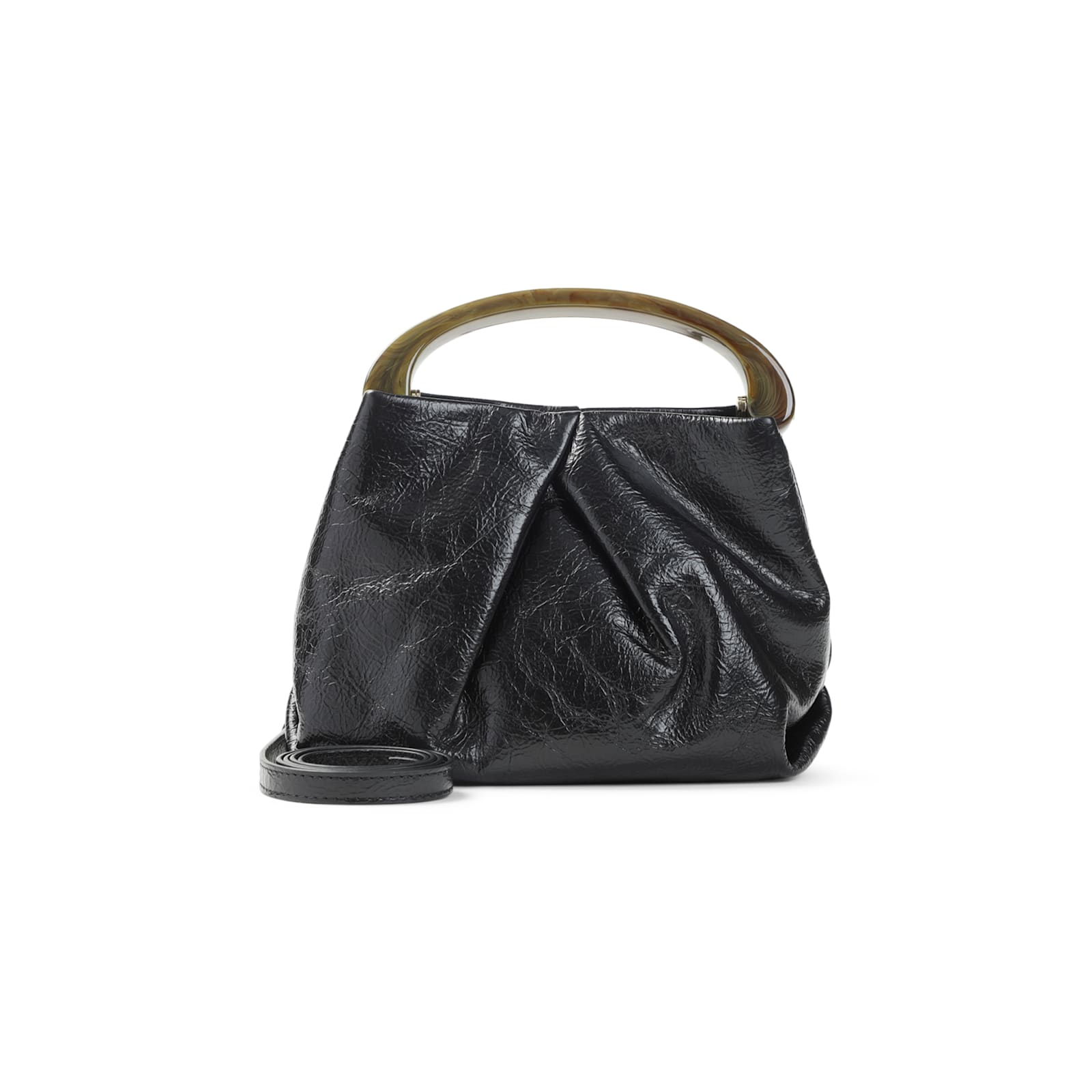 Dries Van Noten Medium Shoulder Bag With Flap In Black