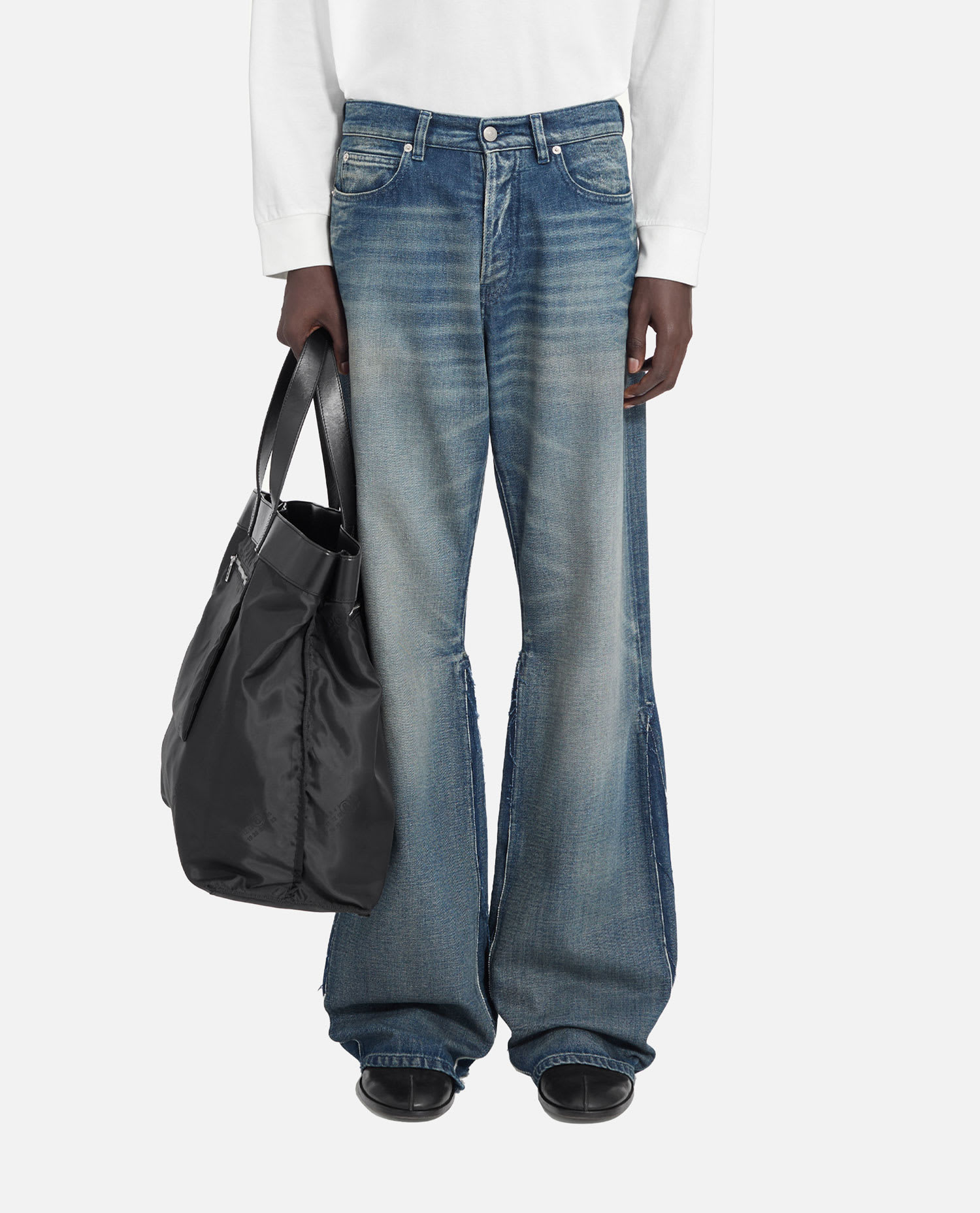 Mm6 Maison Margiela Pants 5 Pockets In Blue