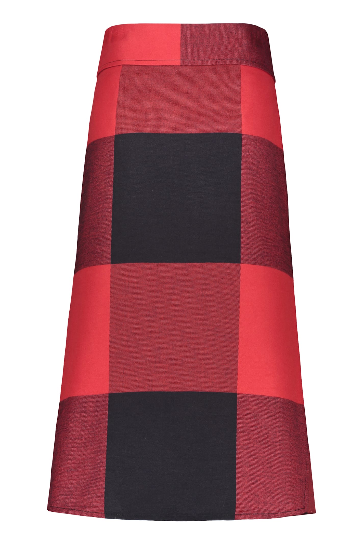 Moschino Check Print Midi Skirt