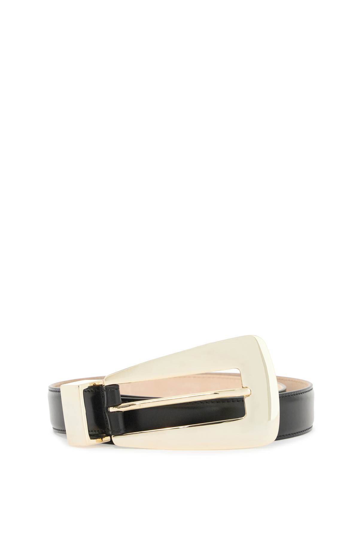 Shop Khaite Lucca Belt In Black (black)