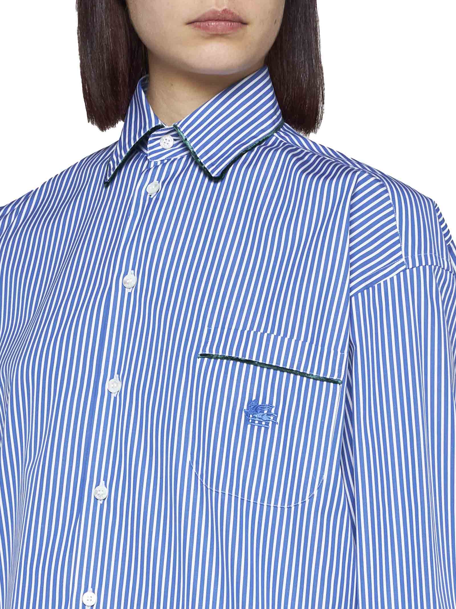 Shop Etro Shirt In Bicolored