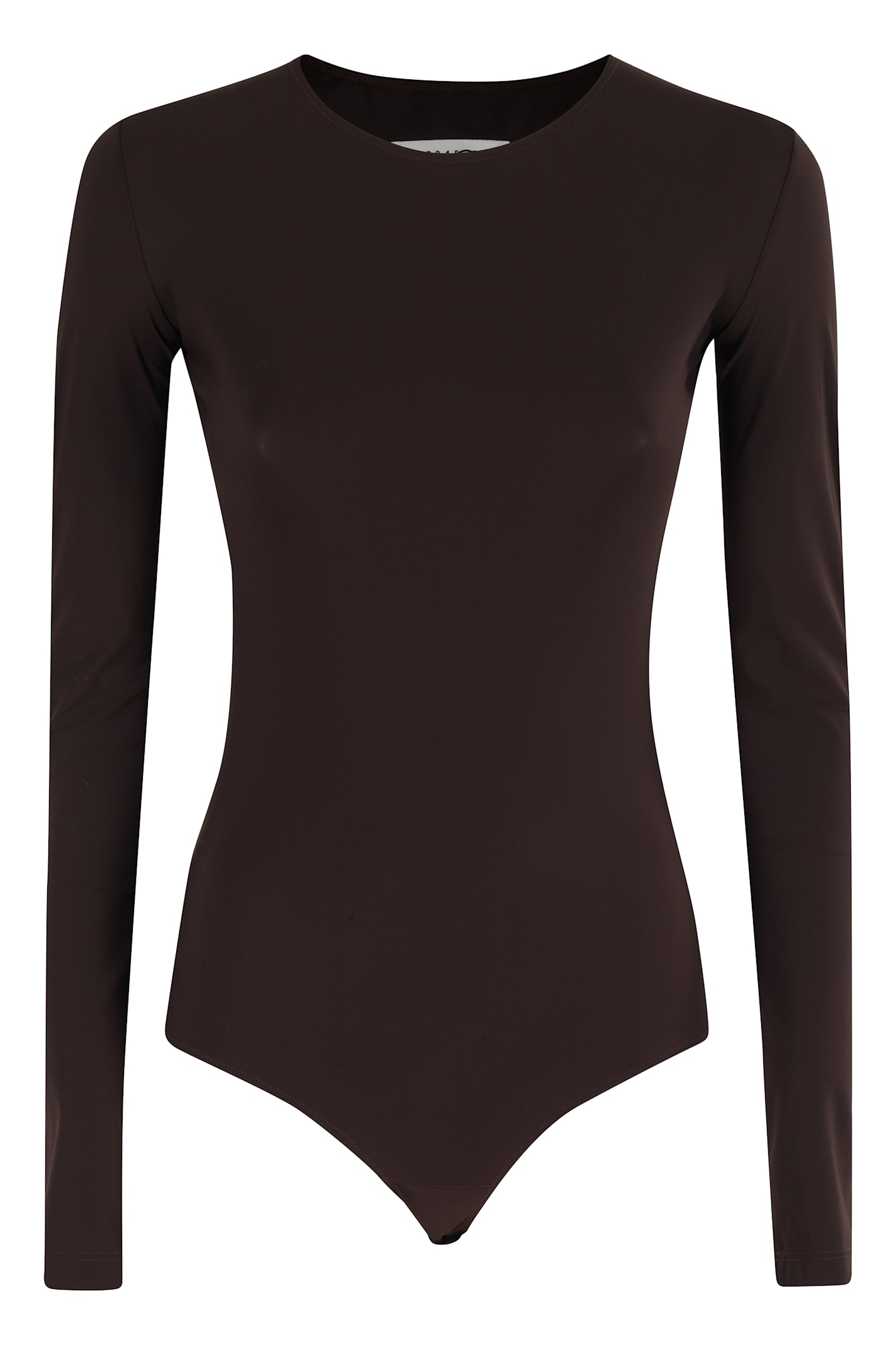 Mm6 Maison Margiela Mm6 By Maison Margiela Sleek Brown Body With Long Sleeves In Brown