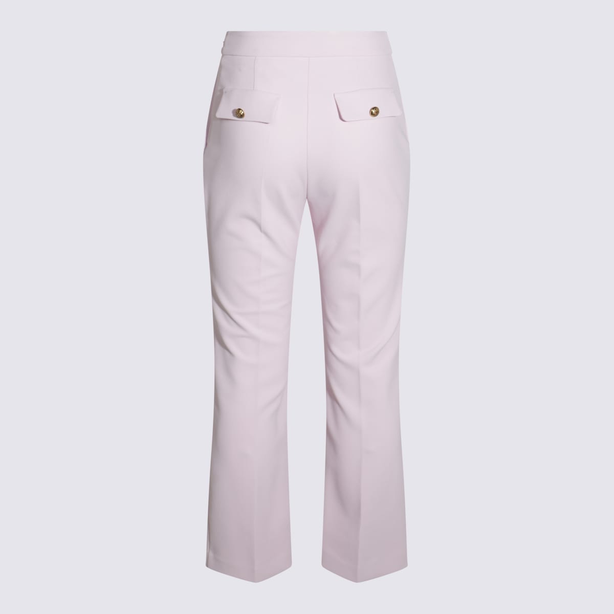 Elisabetta Franchi Tailored Trousers With Back And Side Pockets In Rosa