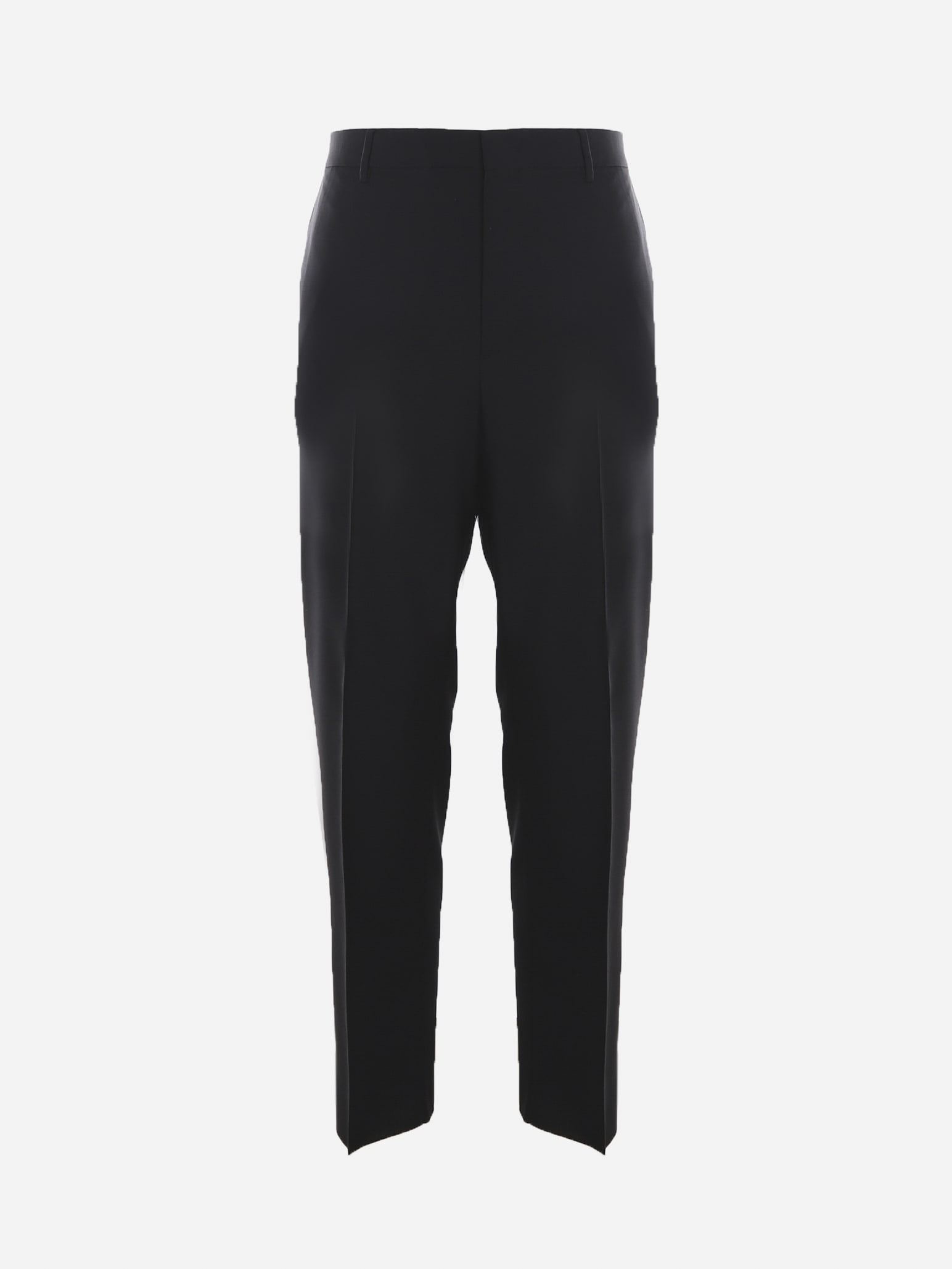 Valentino Basic Trousers Made Of Wool And Mohair