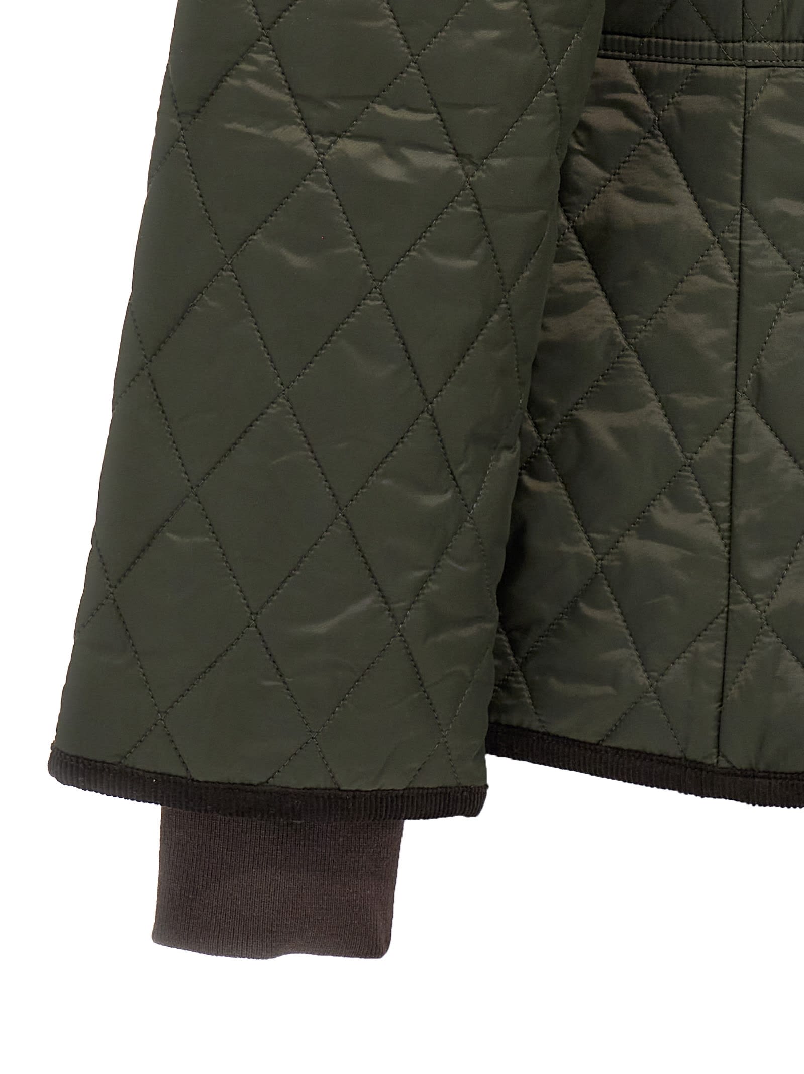 Barbour Beadnell Quilted Jacket In Green