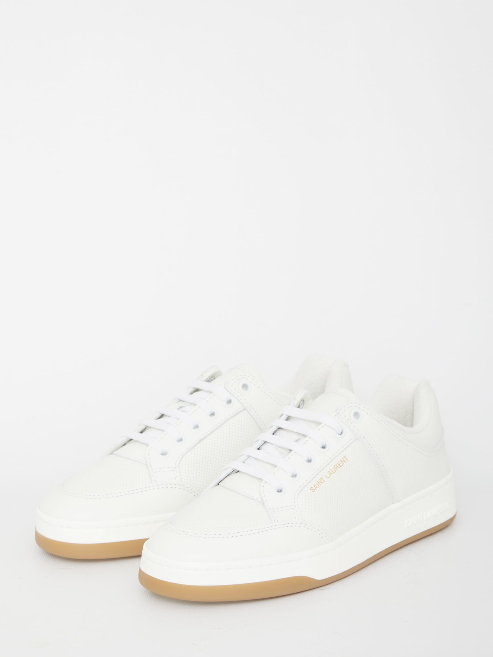 Shop Saint Laurent Sl/61 Sneakers In Optic White