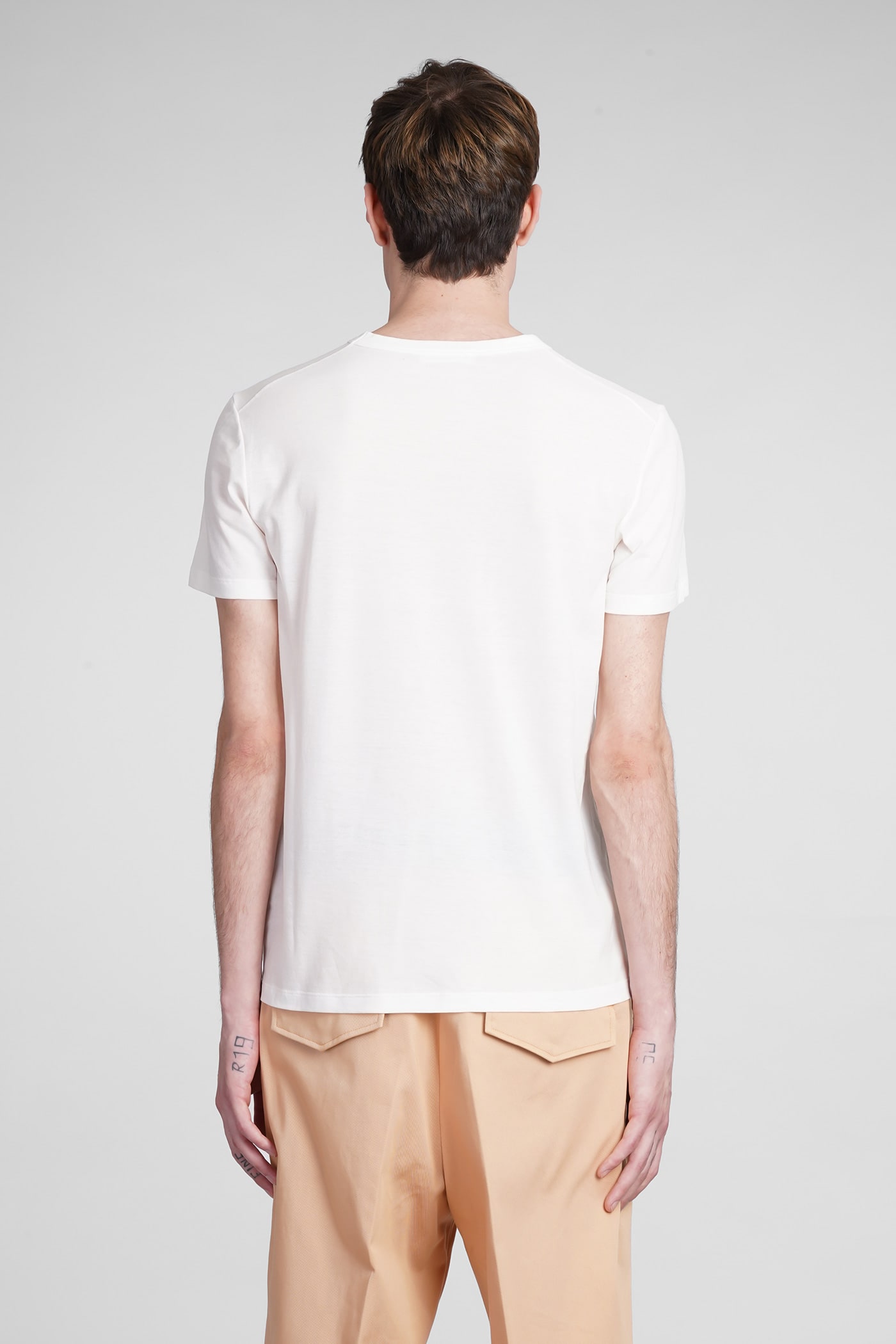 Jil Sander White Cotton T-shirt In White