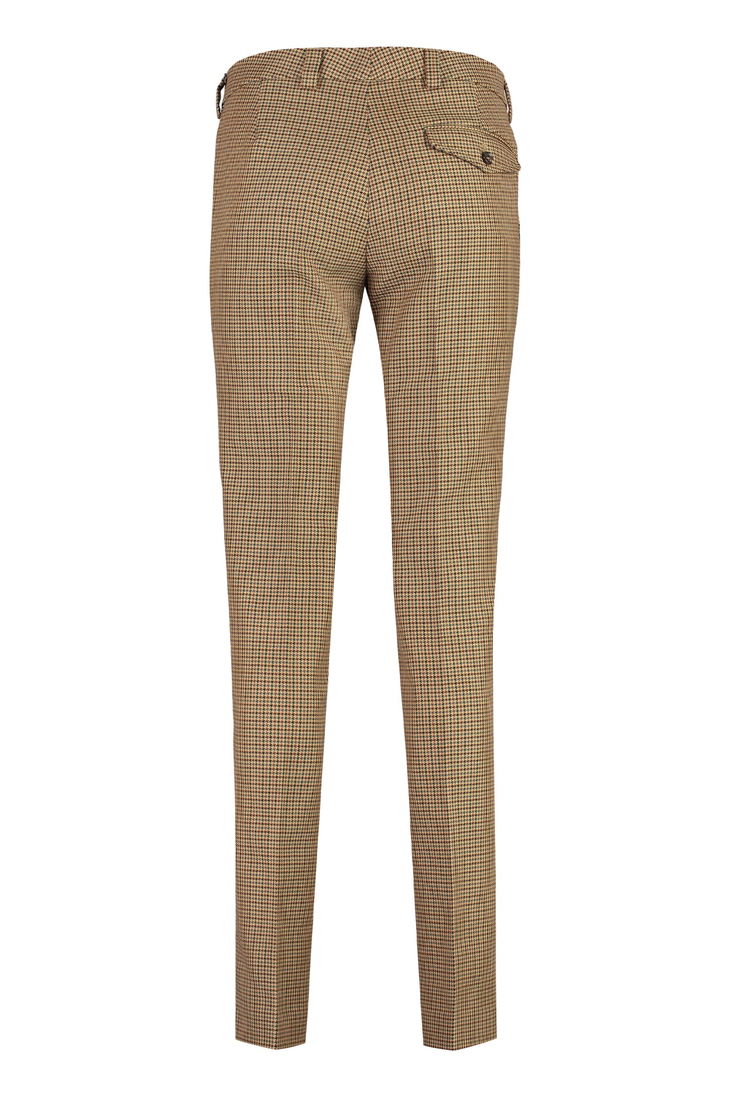 Shop Bally Houndstooth Trousers In Camel