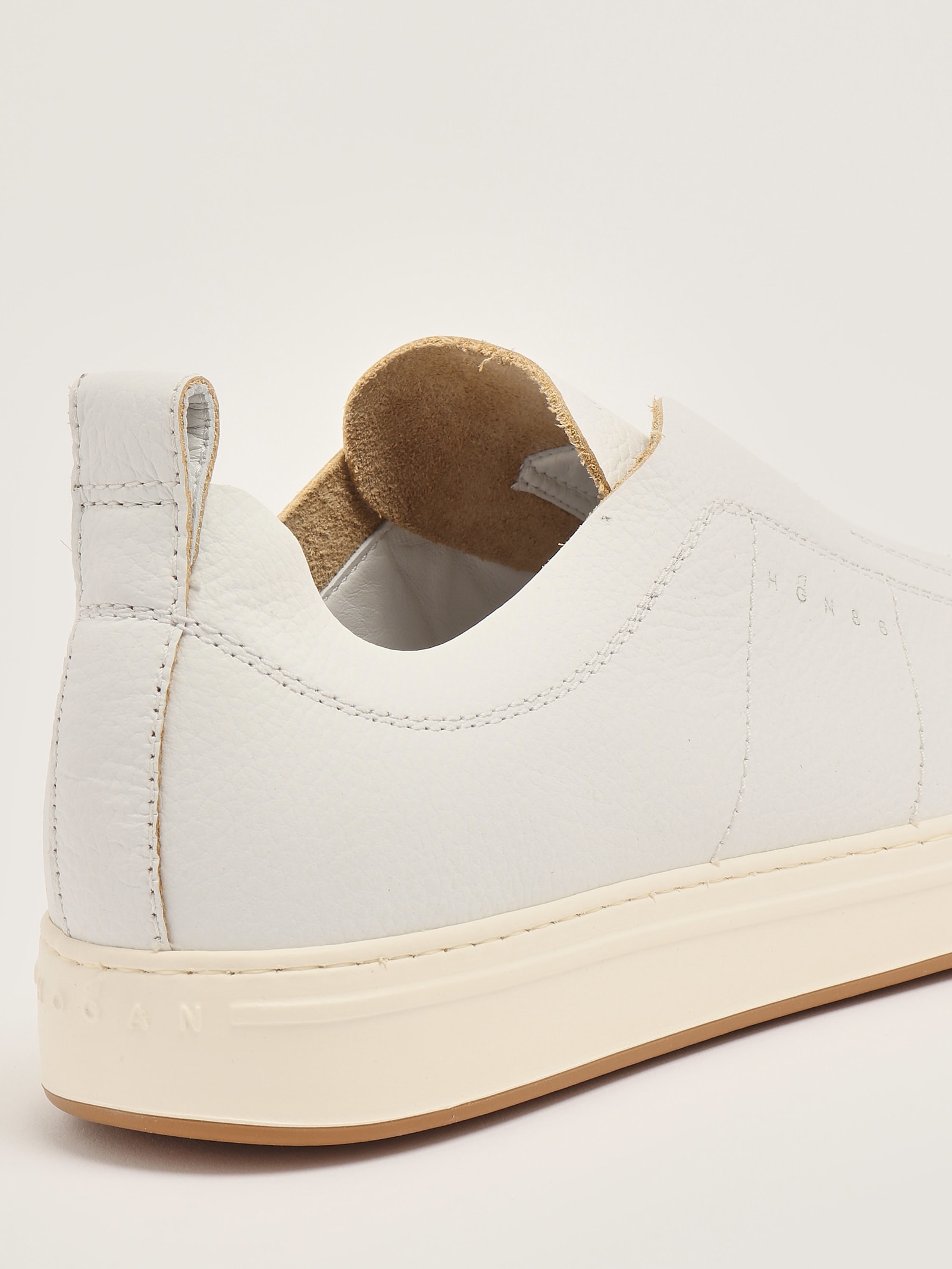 Hogan White Slip On Sneakers In White