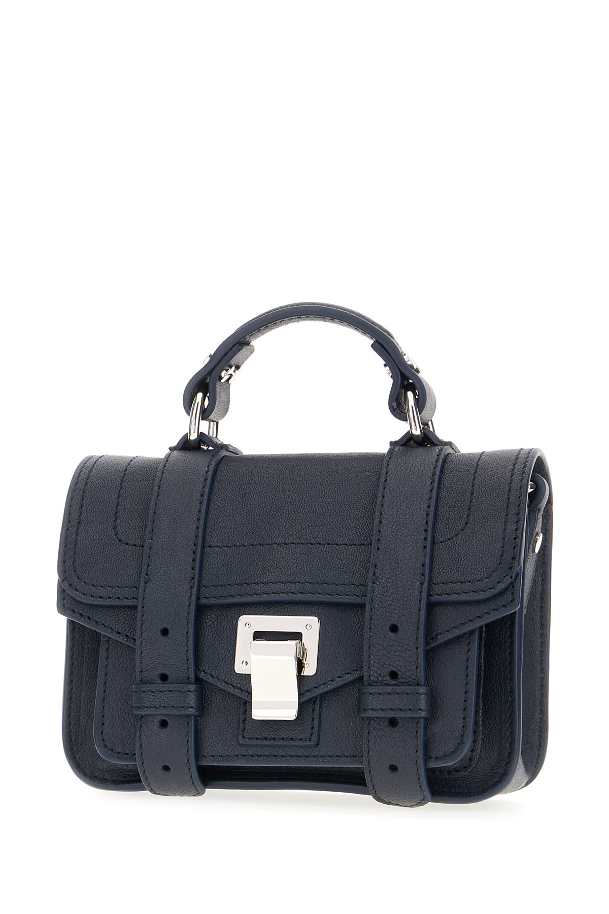 PROENZA SCHOULER NAVY BLUE MICRO HANDBAG