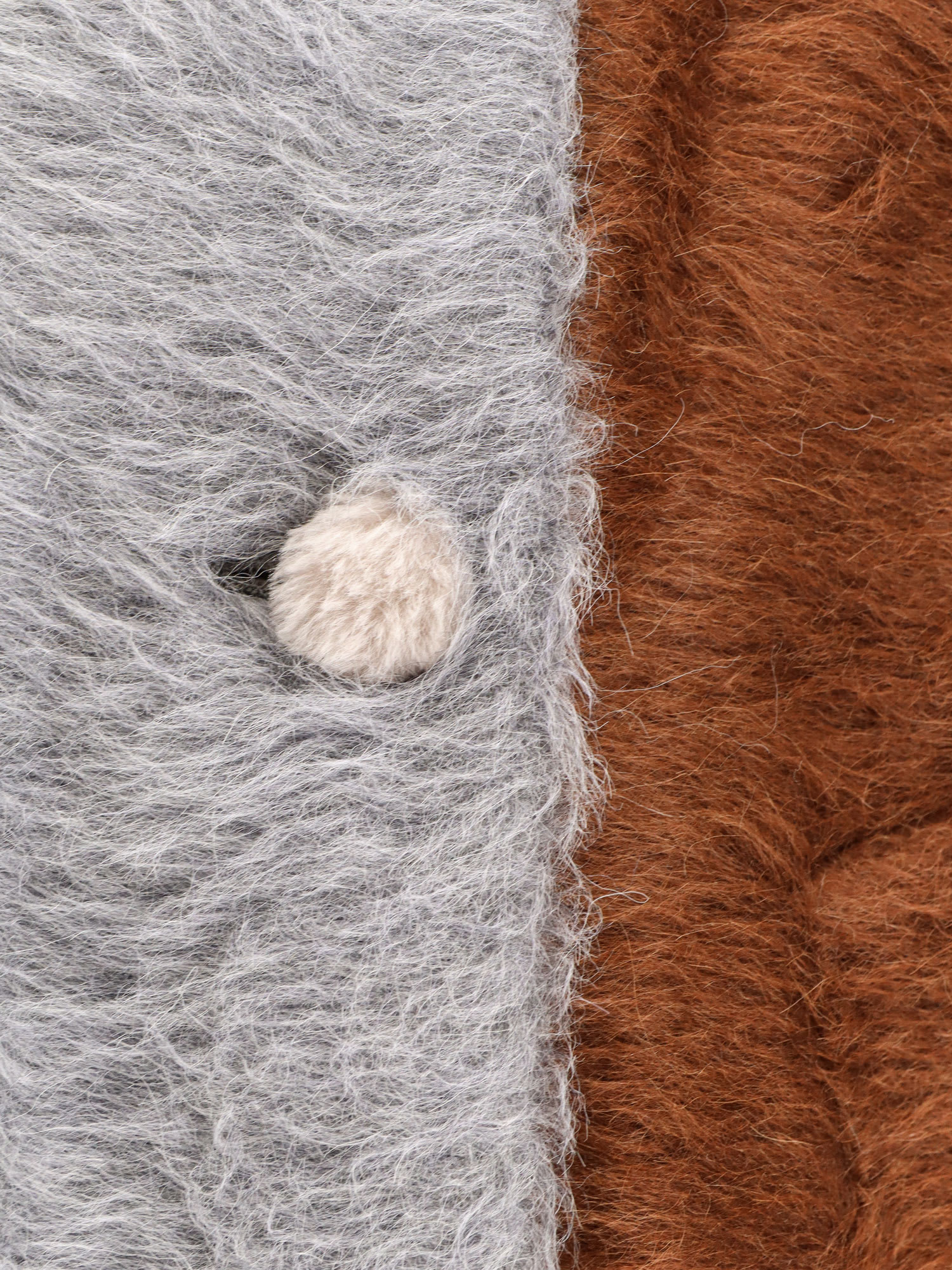 Fendi Alpaca And Wool Double-breasted Coat In Gray