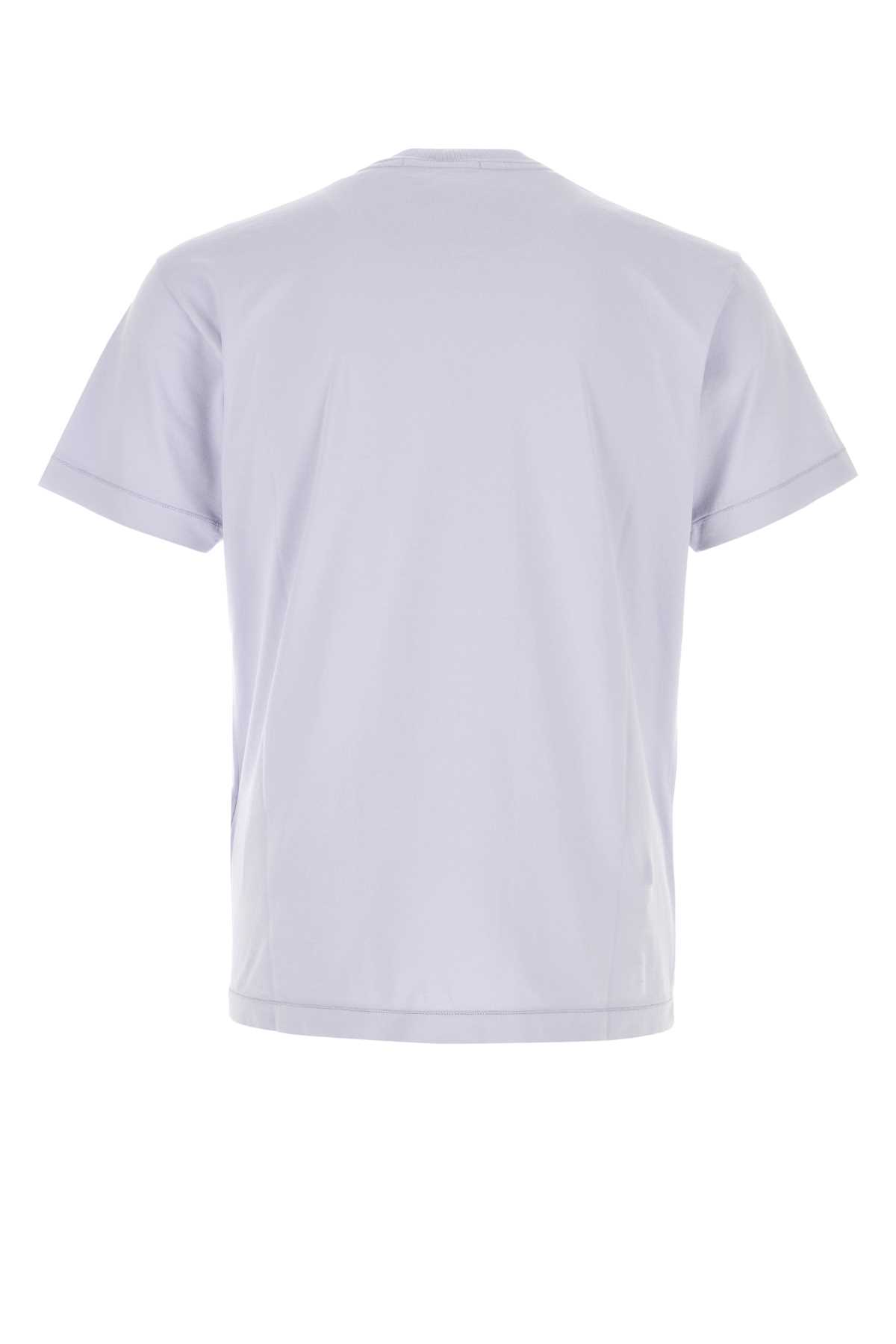 Stone Island Classic Small Logo Tee In Gray