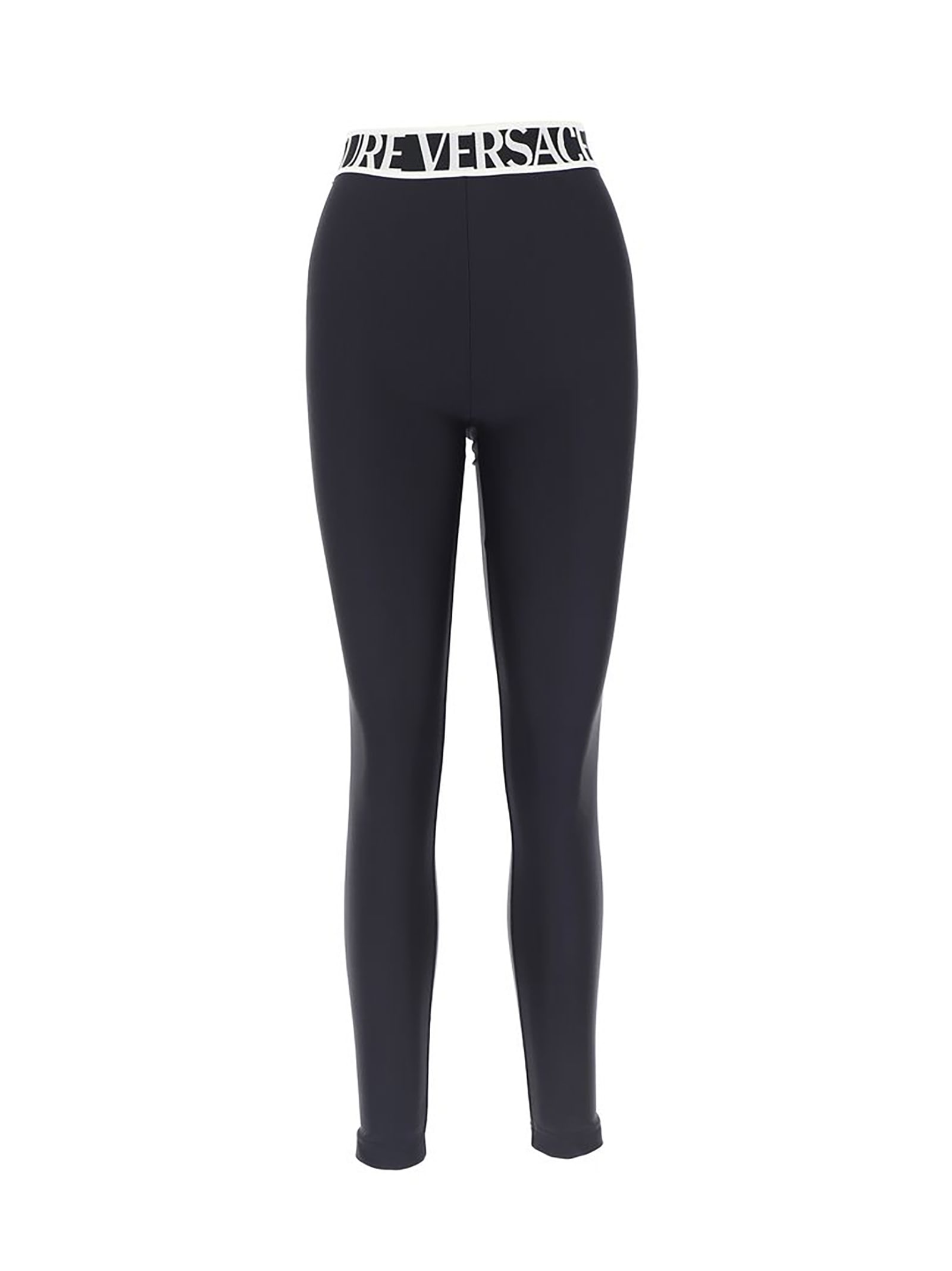 Versace Jeans Couture Solid Lycra Leggings