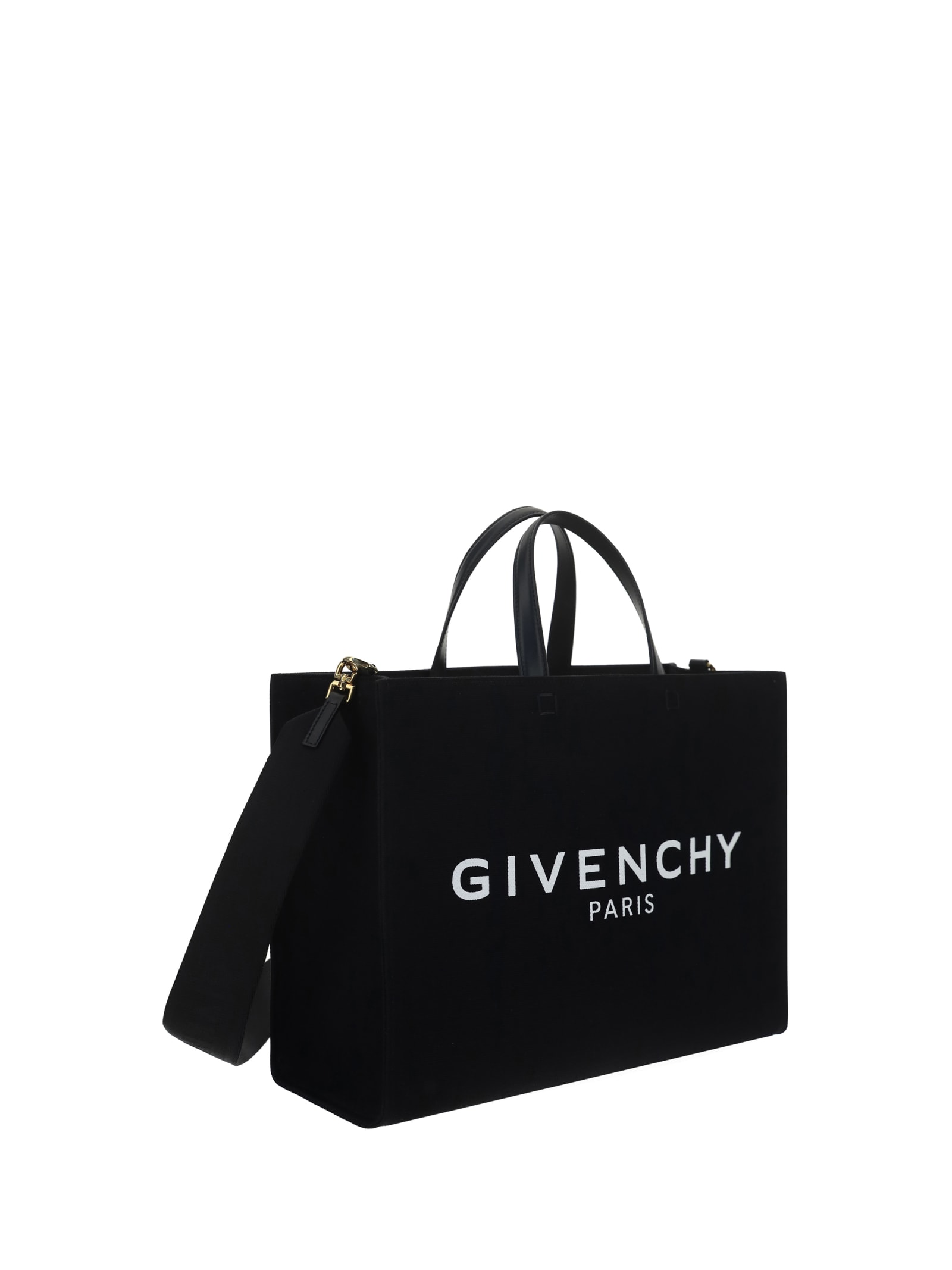 Shop Givenchy G-tote Handbag In Black