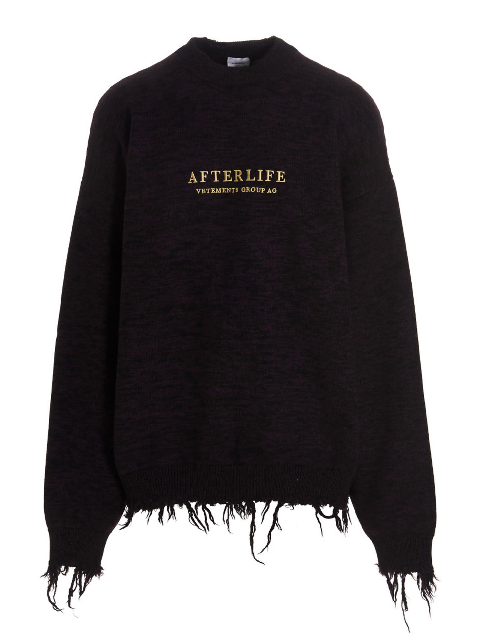 Shop Vetements Afterlife Sweater In Purple