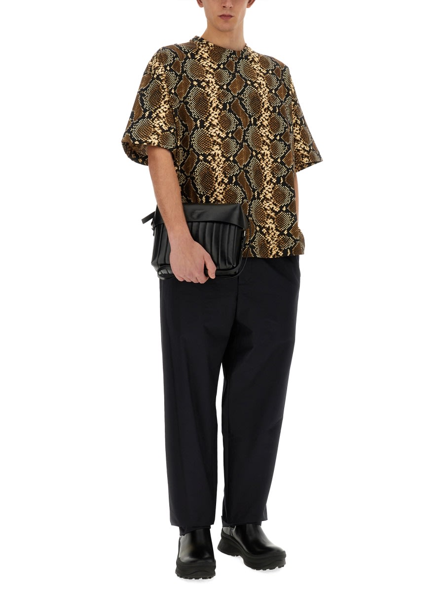 Tシャツ・カットソー Jil Sander T-Shirt With Animal Pattern Jil Sander T-shirt With Animal Pattern In Multicolor | ModeSens