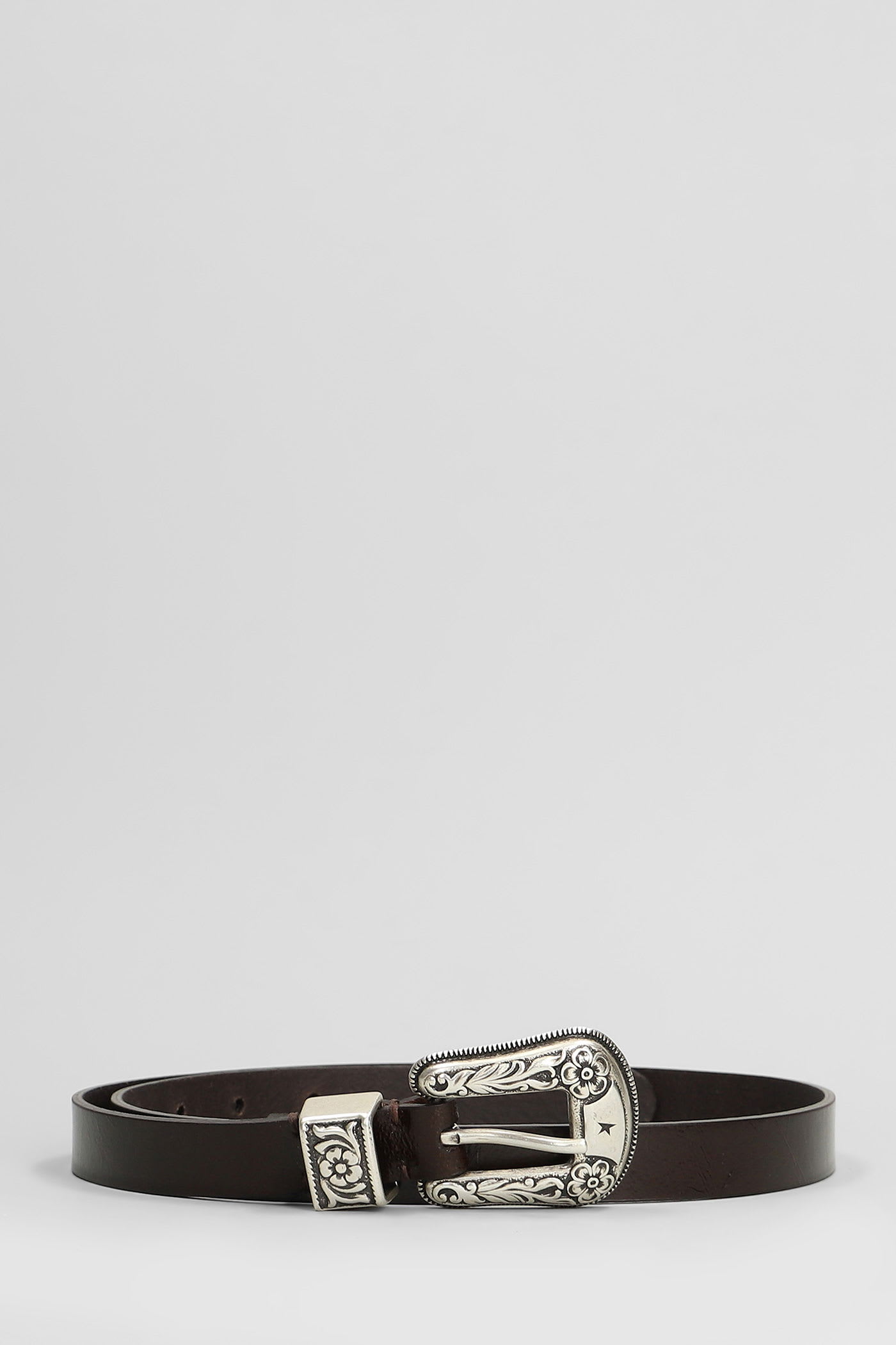 Belt New Tex Belts In Dark Brown Leather