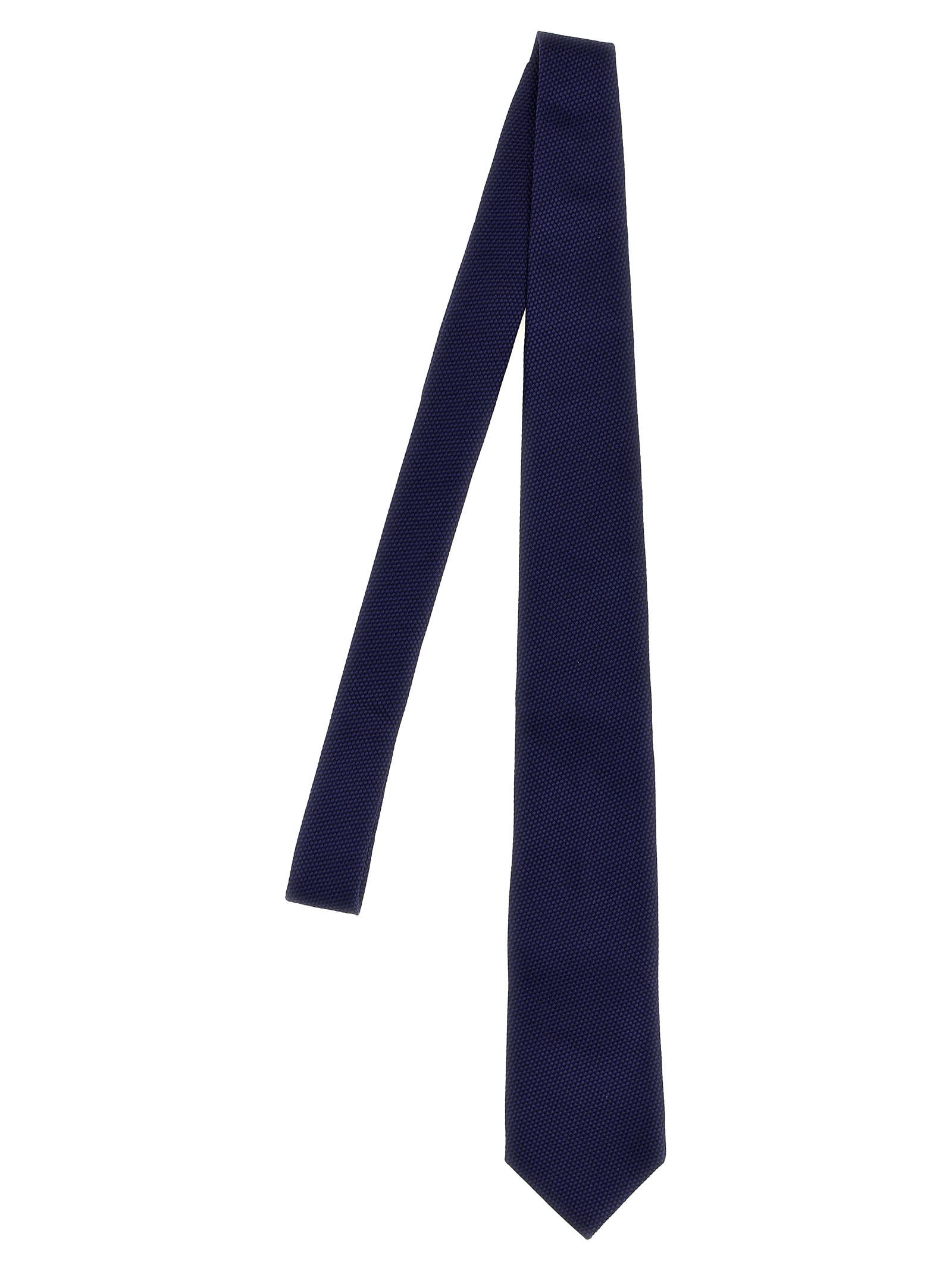 Shop Brunello Cucinelli Silk Tie In Blue