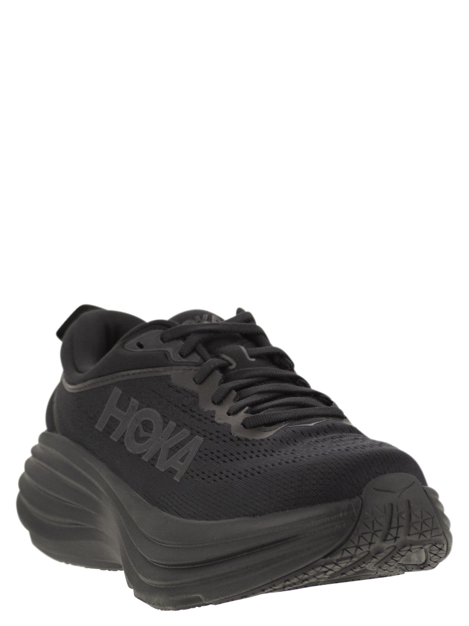 Shop Hoka Bondi 8 - Ultra-shortened Sports Shoe In Black