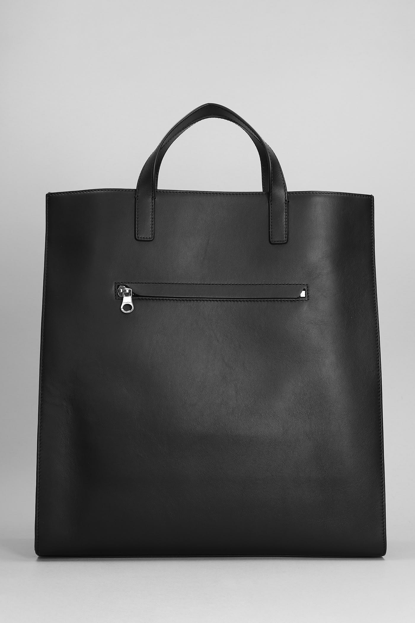 Shop Courrèges Tote In Black Leather