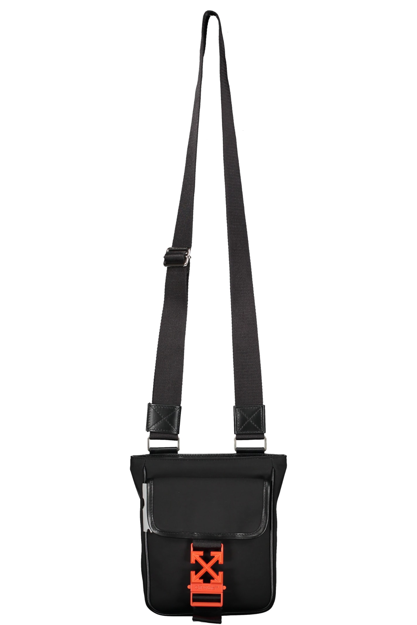 Off-white Fabric Shoulder Bag In Black