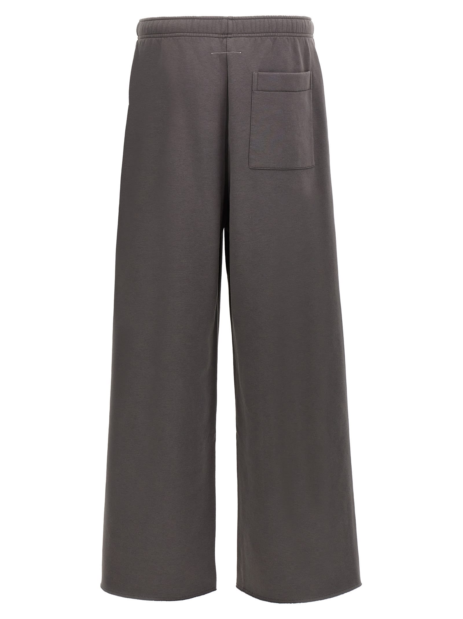 Shop Mm6 Maison Margiela Press Joggers In Gray