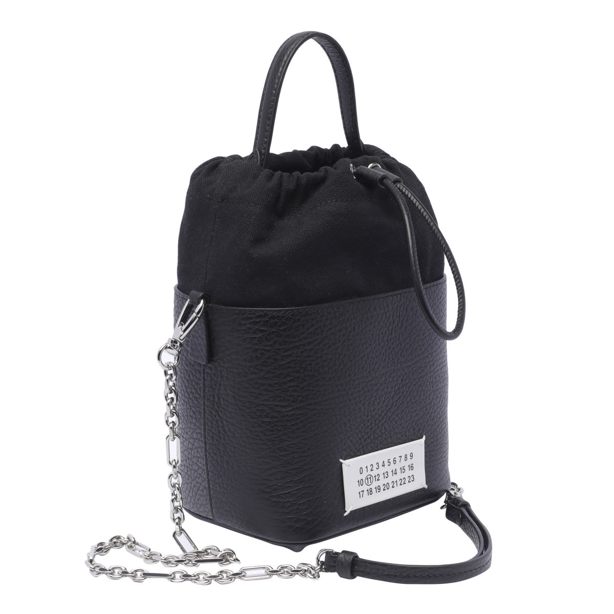 Shop Maison Margiela 5ac Small Bucket Bag In Black