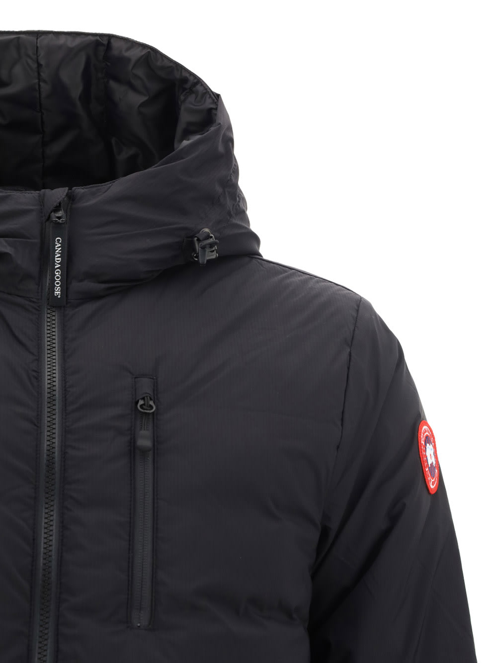 Shop Canada Goose Lodge Jacket In Nero