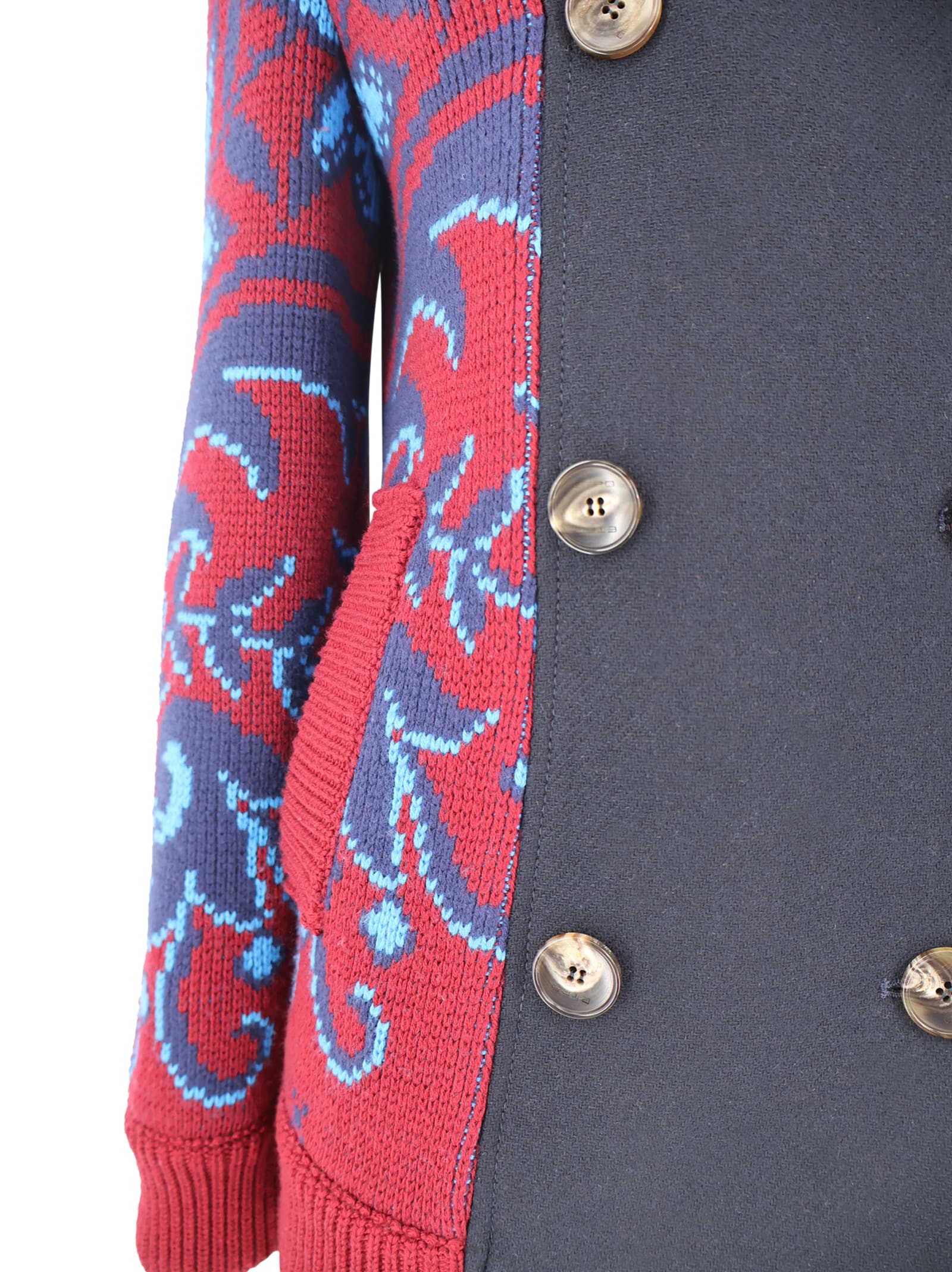Etro Paisley Print Short Wool Jacket In Multi