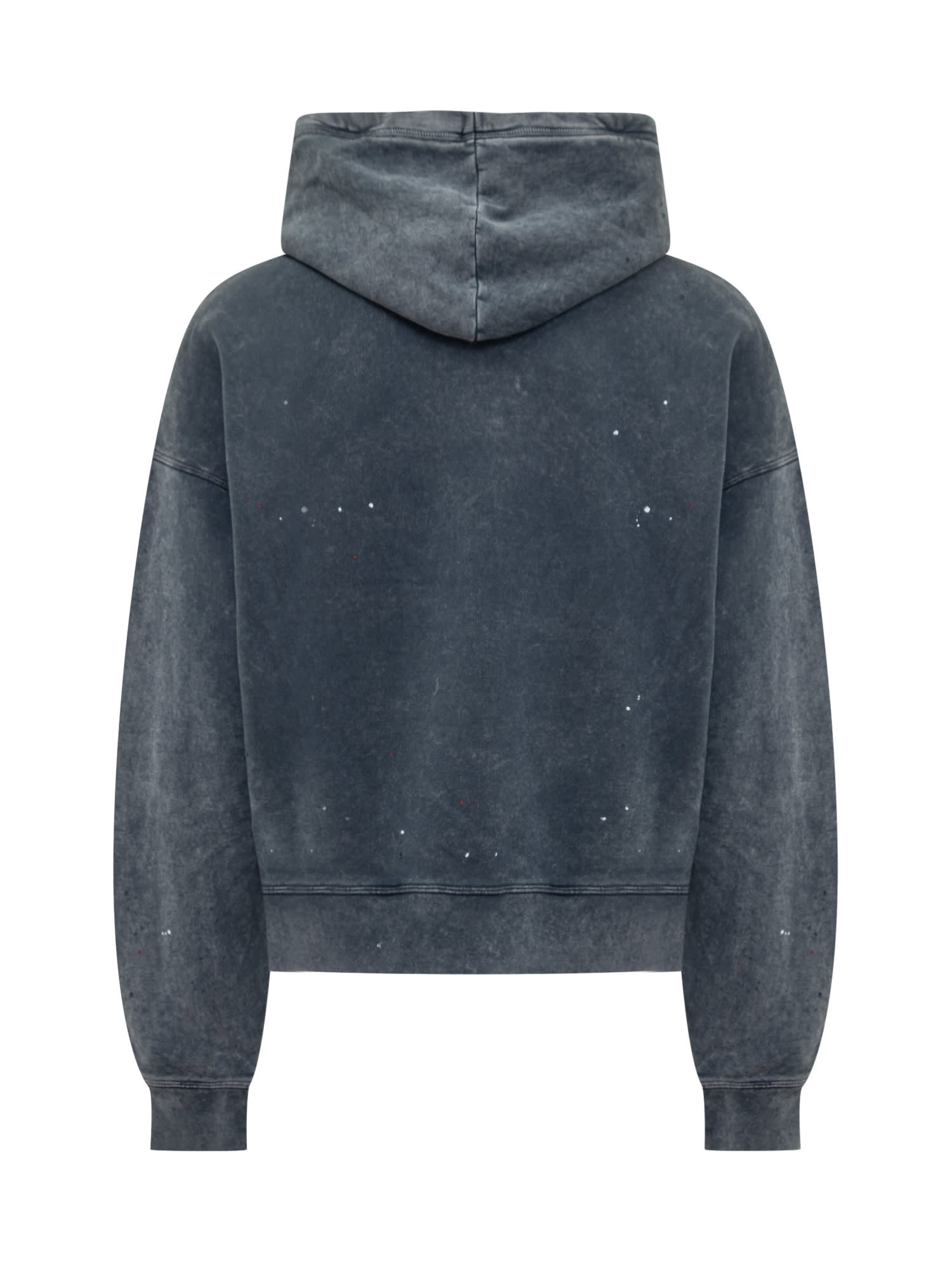DSQUARED2 DISTRESSED DRAWSTRING HOODIE