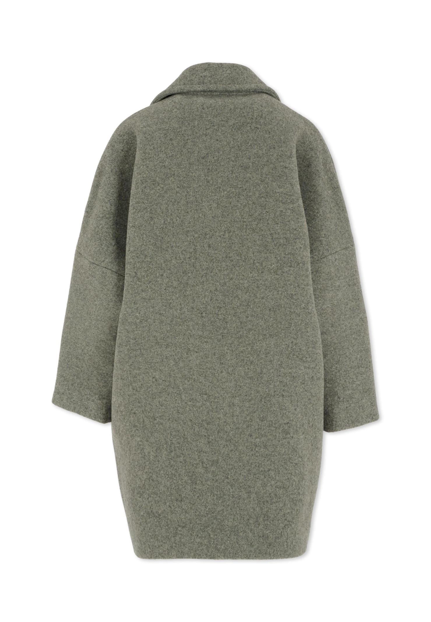 Mm6 Maison Margiela Grey Coat For Kids With Logo In Gray