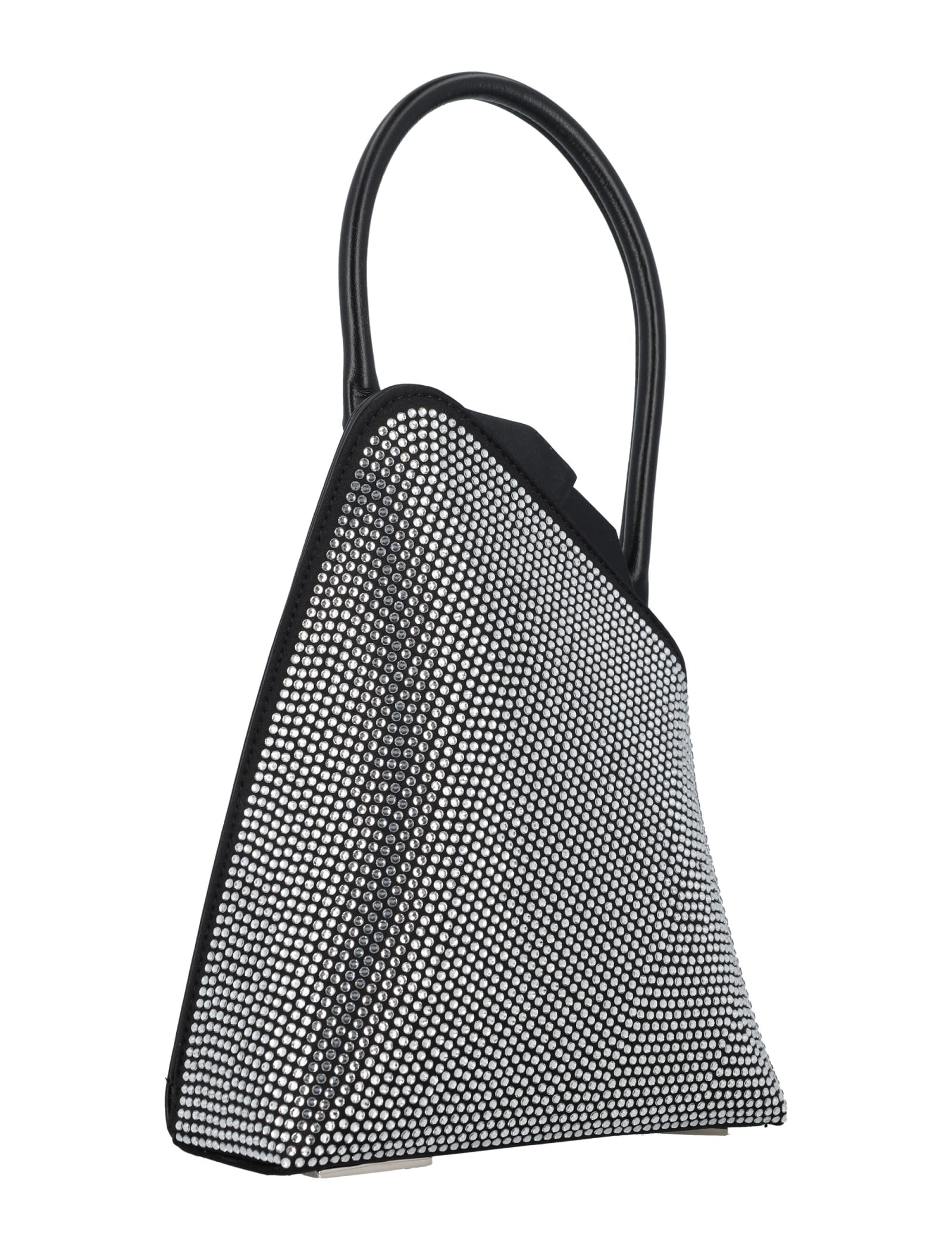 Attico Sunset Rhinestone-embellished Tote Bag In Crystal/black
