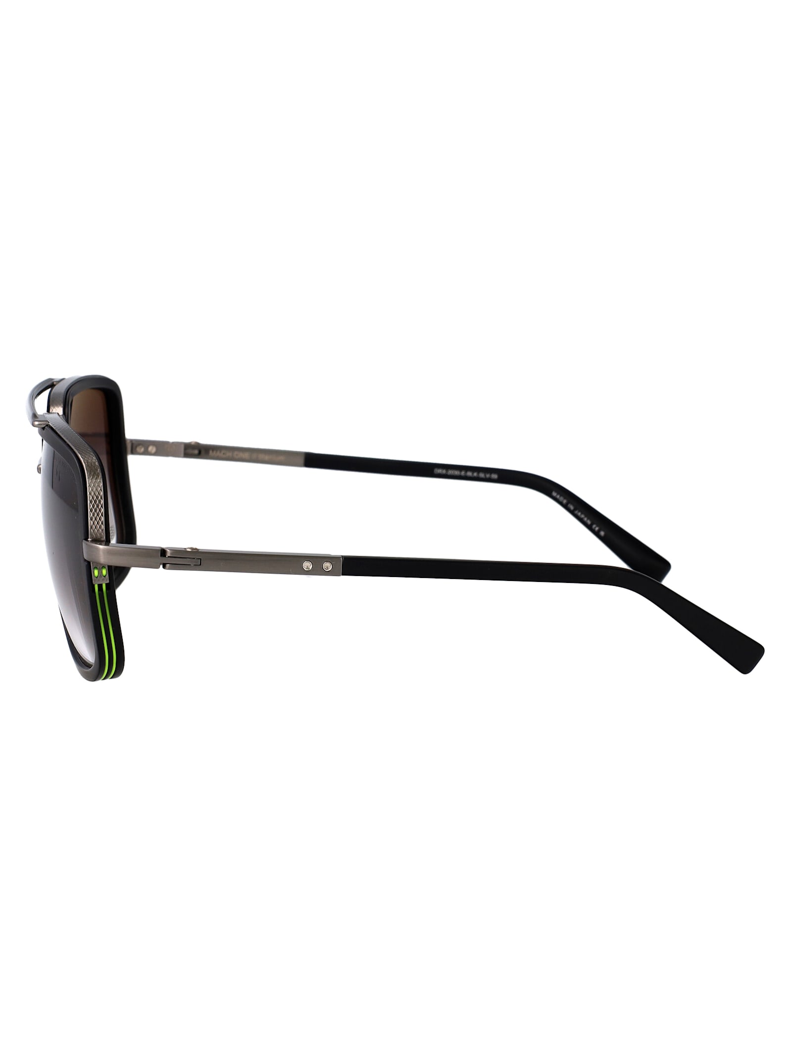 Dita Mach-one Sunglasses In Matte Black-antique Silver W/ Dark Grey To Clear - Ar