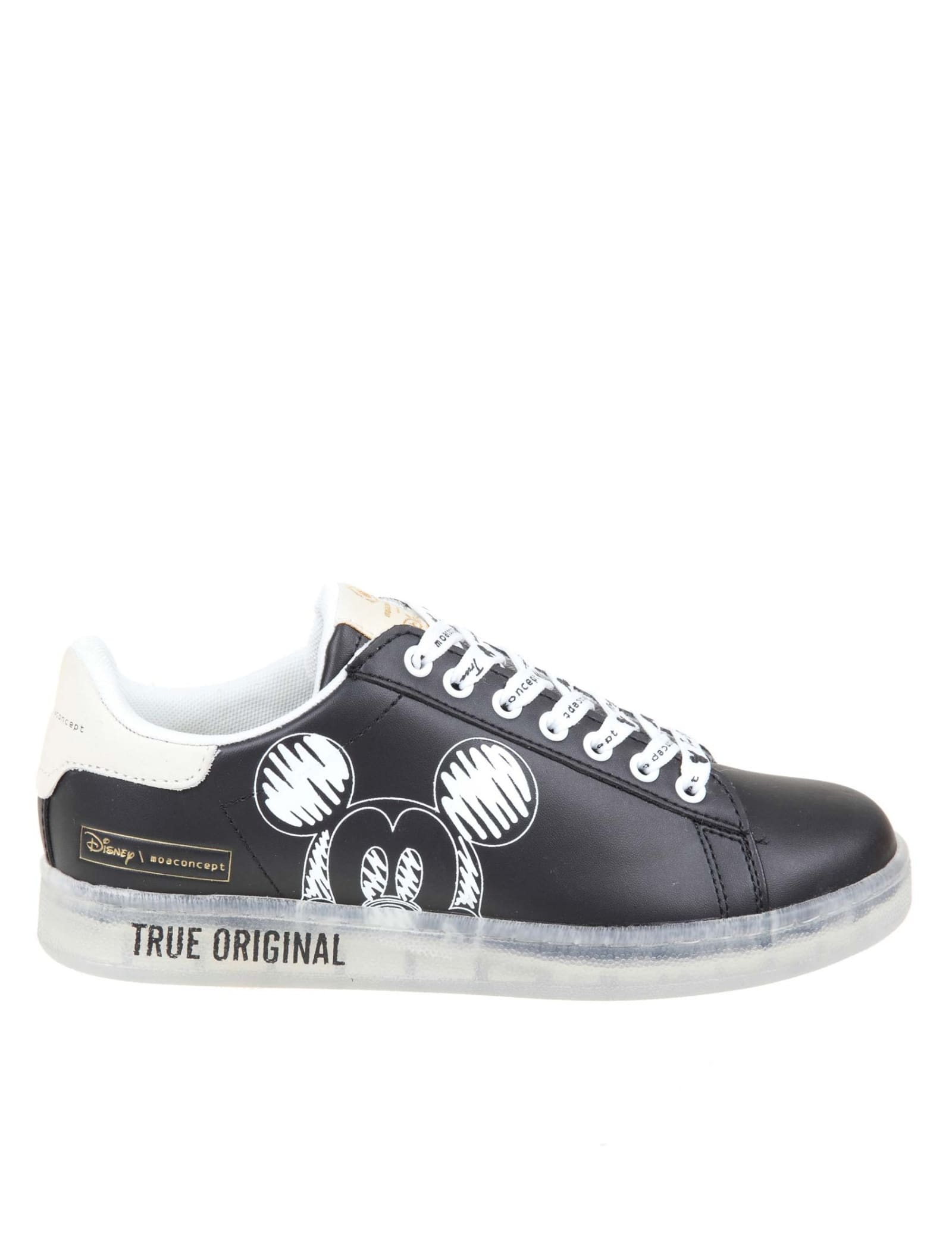 M.O.A. master of arts Moa Sneakers In Leather With Disney Print