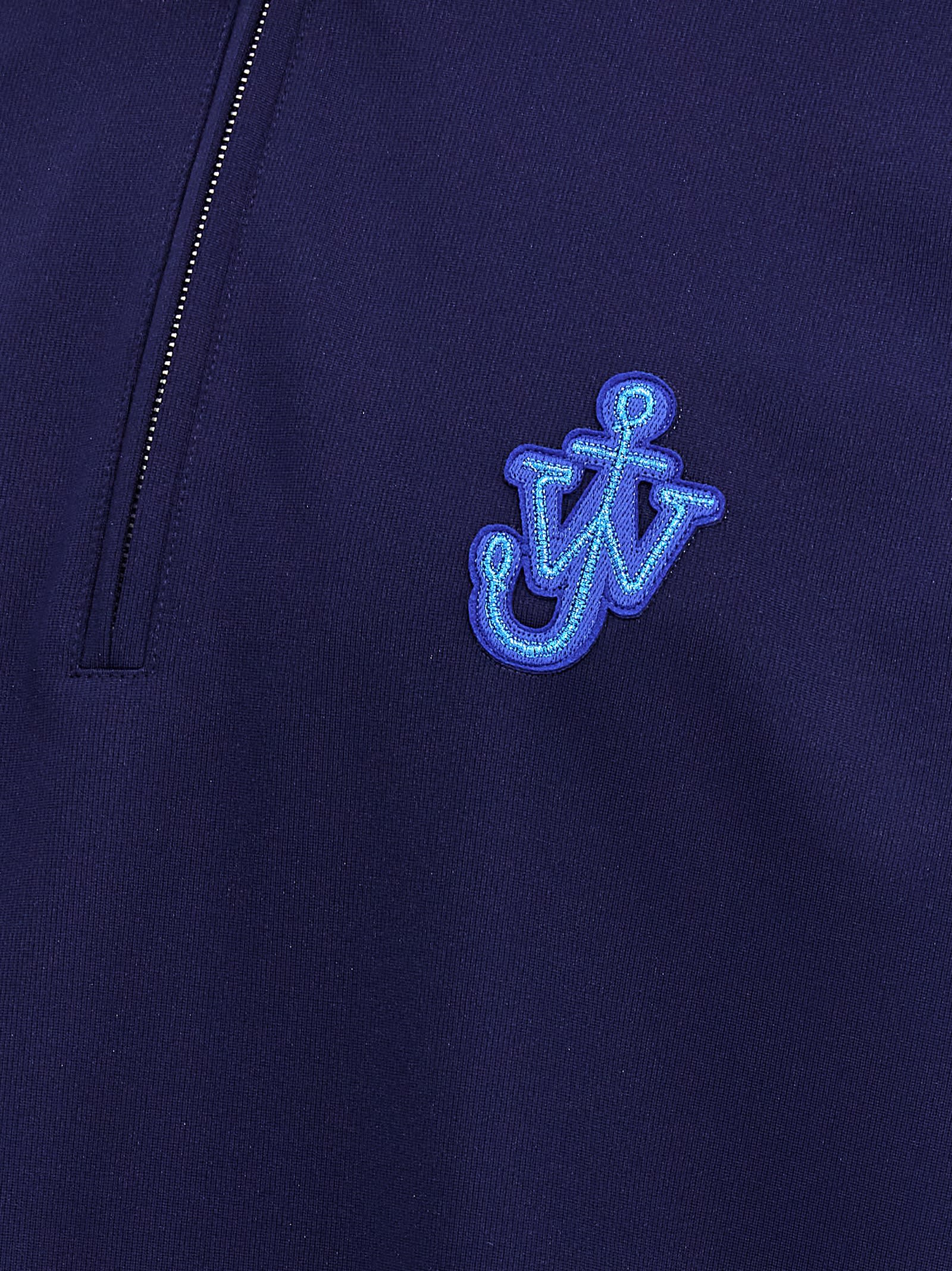 Shop Jw Anderson Anchor Sweatshirt In Navy