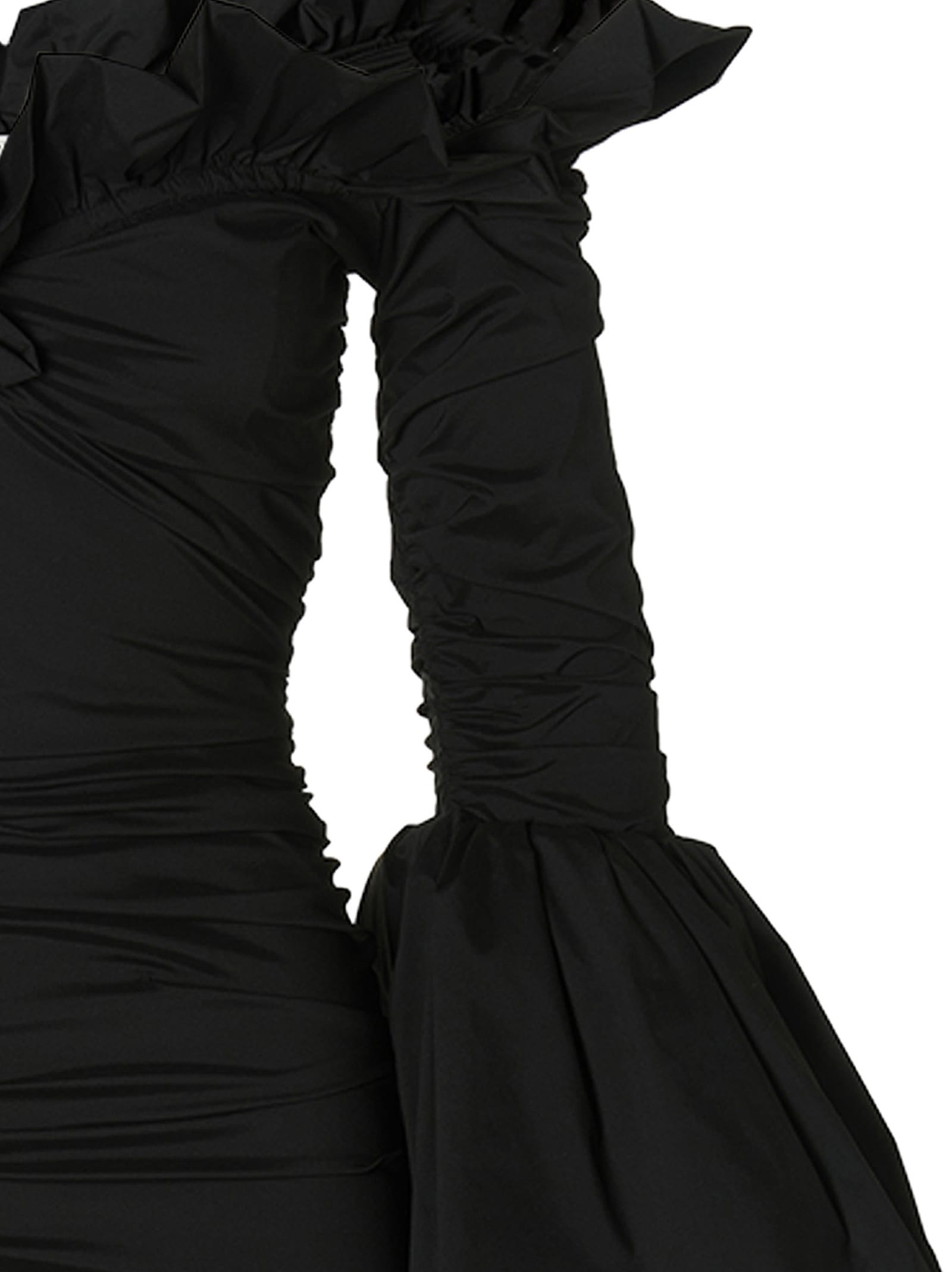 Shop Philosophy Di Lorenzo Serafini Taffeta Dress In Black