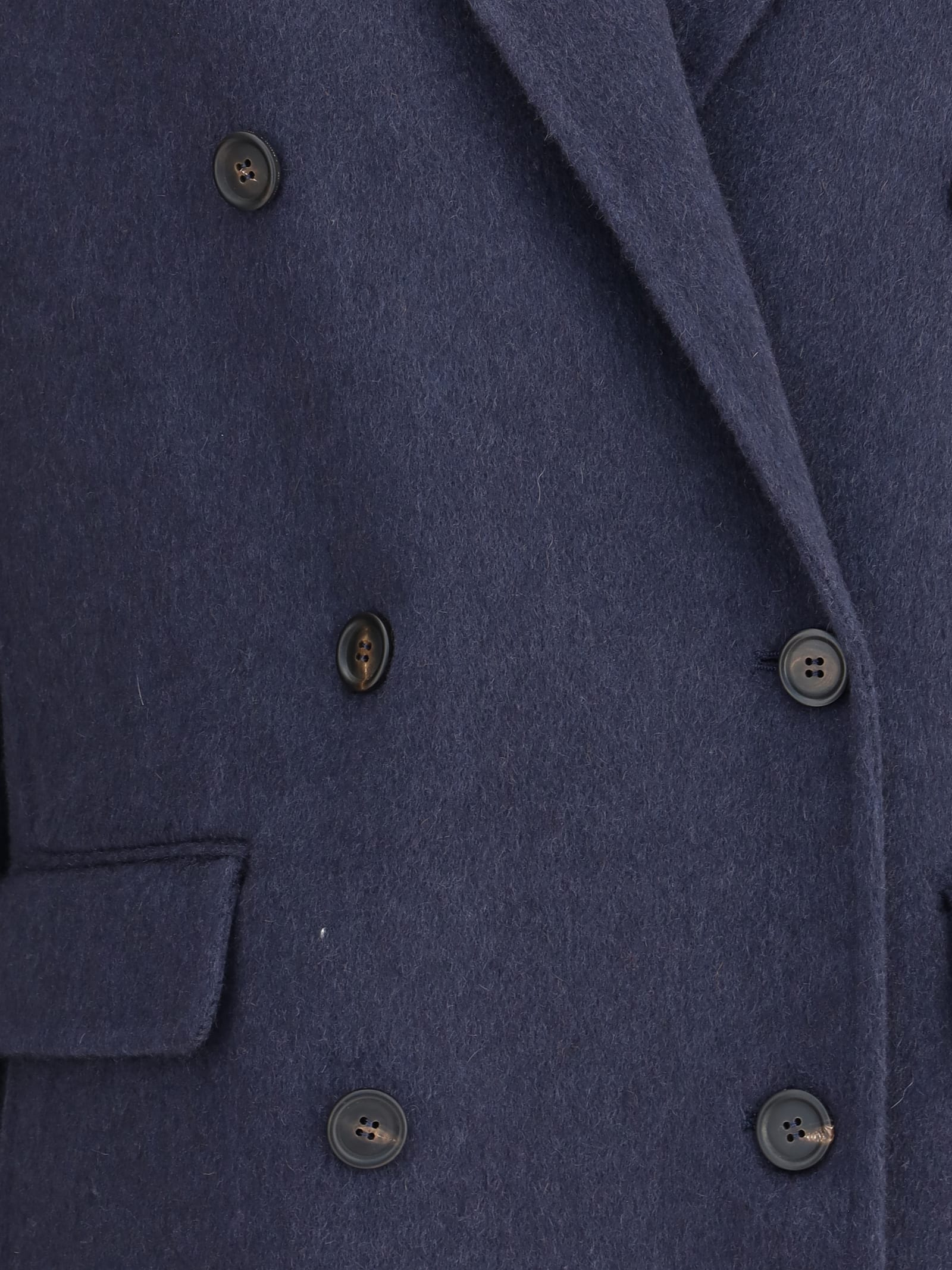 Brunello Cucinelli Structured Caban Jacket With Notched Lapels
