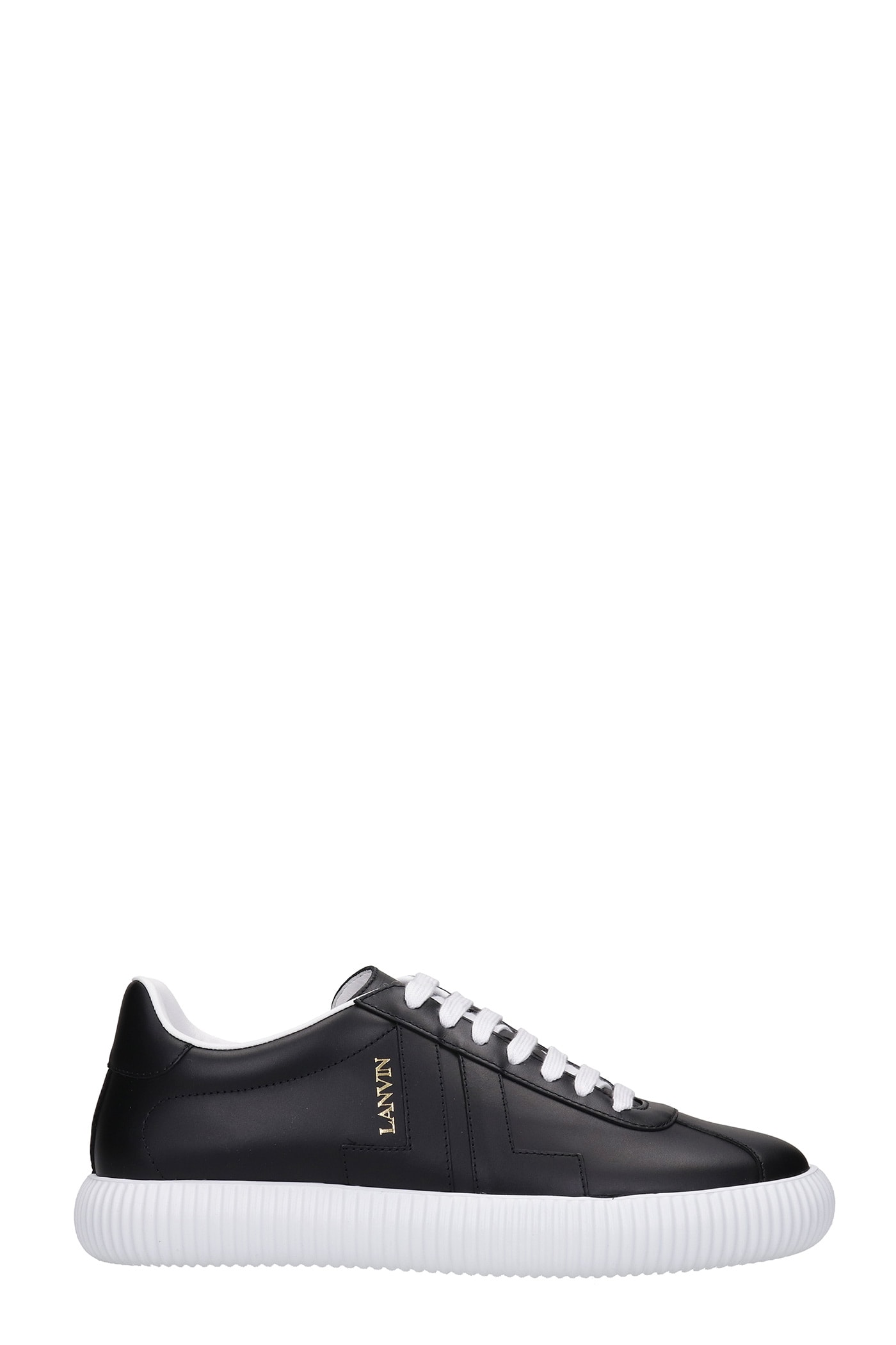 Lanvin Sneakers In Black Leather