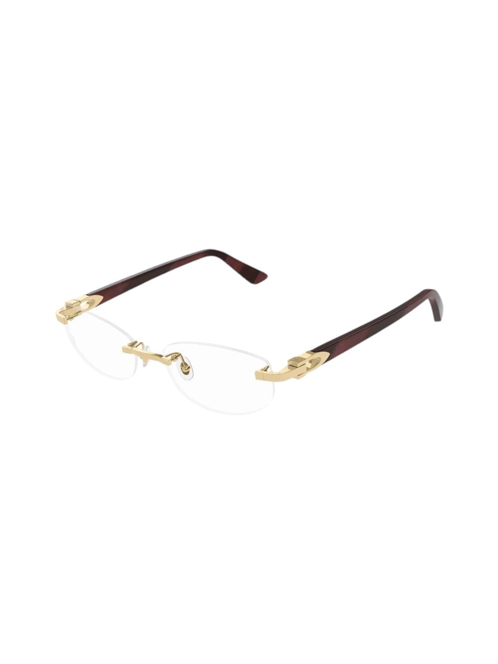 Shop Cartier Ct 0318 - Gold Glasses