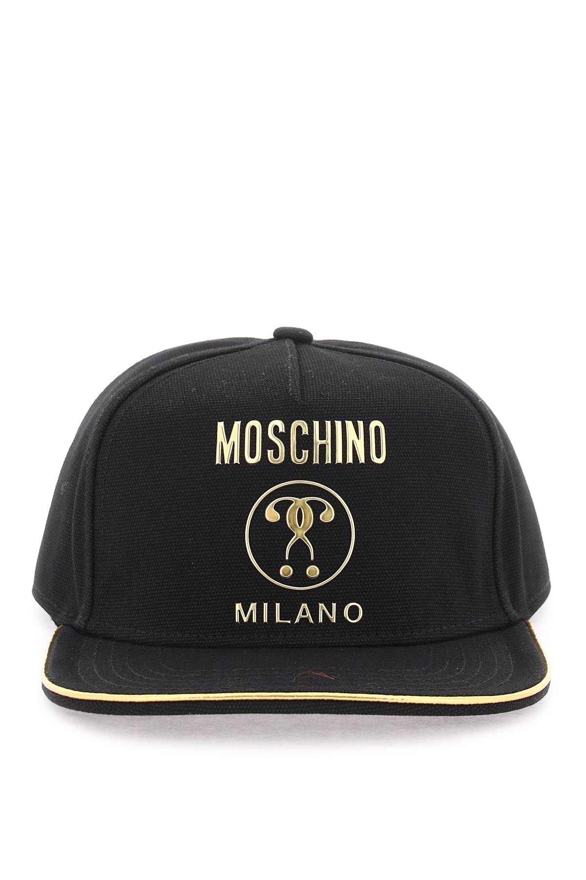 MOSCHINO BASEBALL CAP WITH METAL LOGO