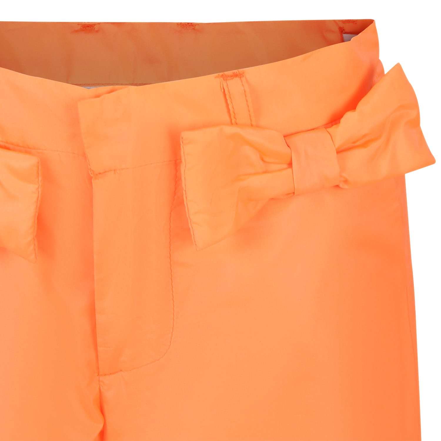 Shop Caroline Bosmans Orange Trousers For Girl With Bows