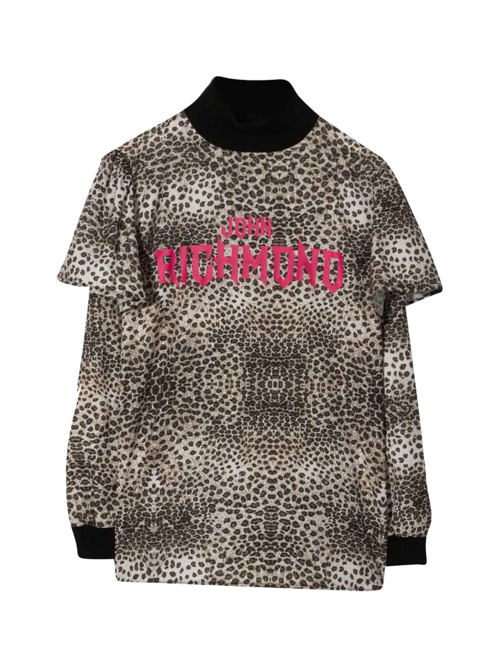 John Richmond Leopard Print Sweater