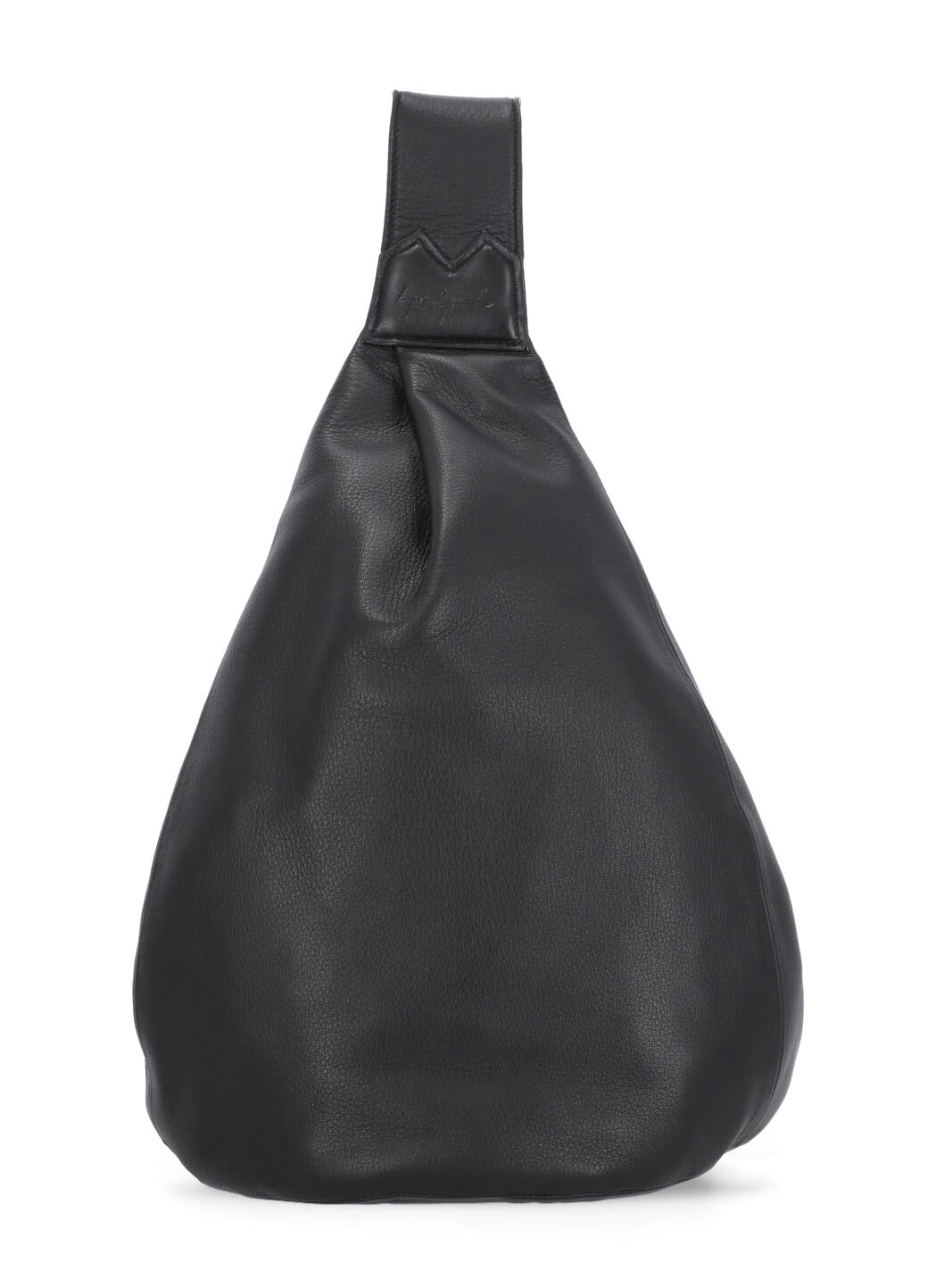 Discord Yohji Yamamoto Leather Shoulder Bag In Black