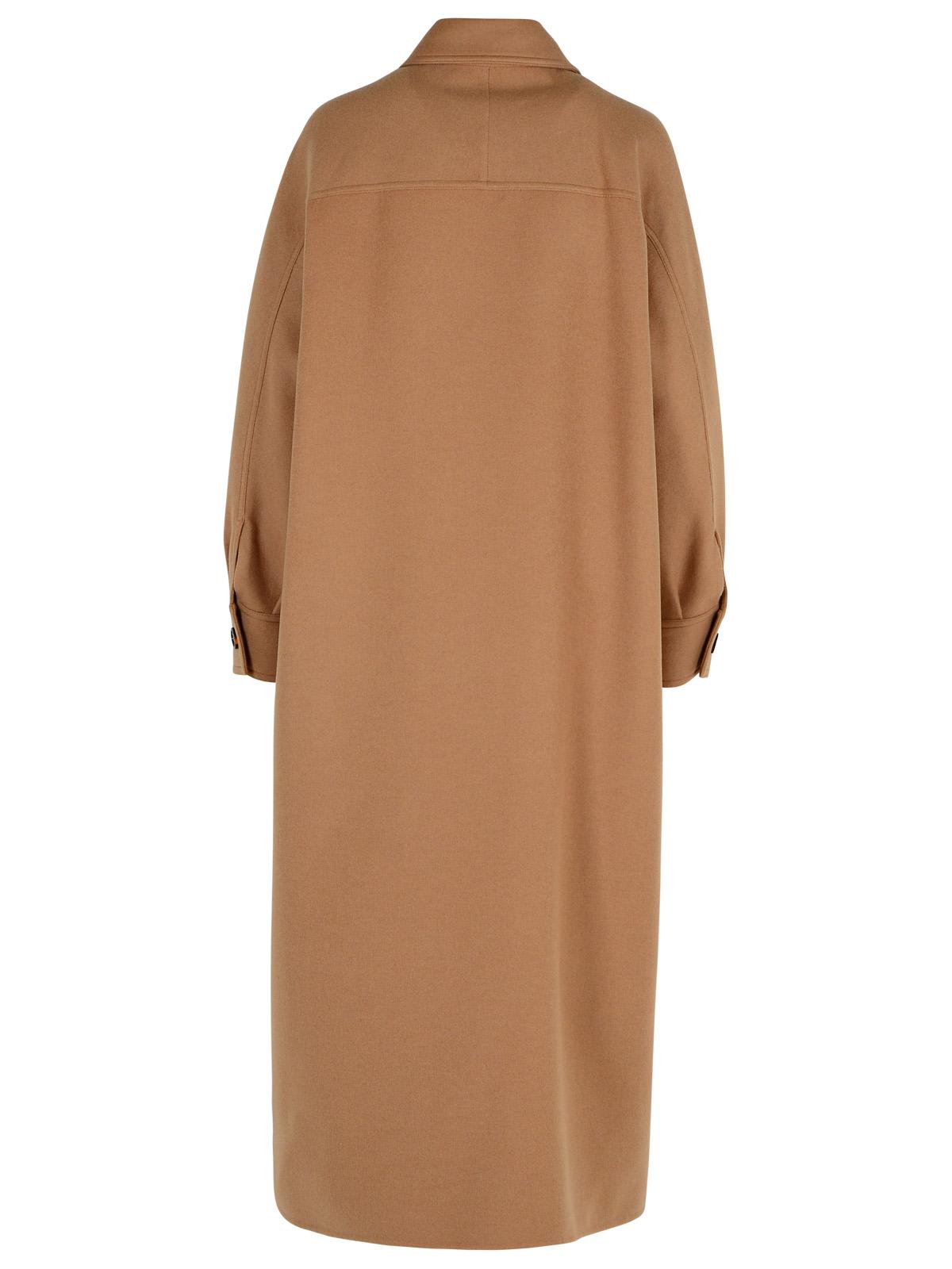 Max Mara Wool-and-cashmere-blend Coat In Marrone Bronzo