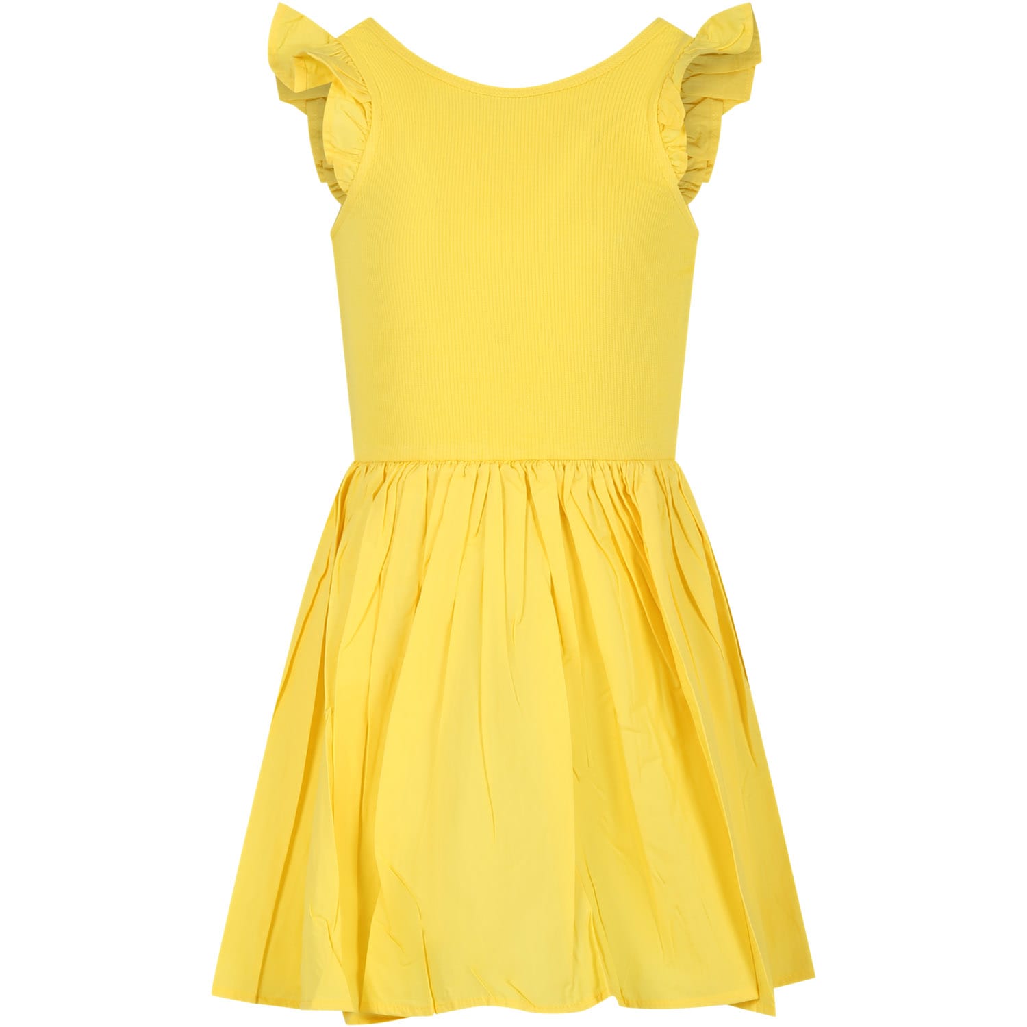 Molo Kids' Yellow Dress For Girl