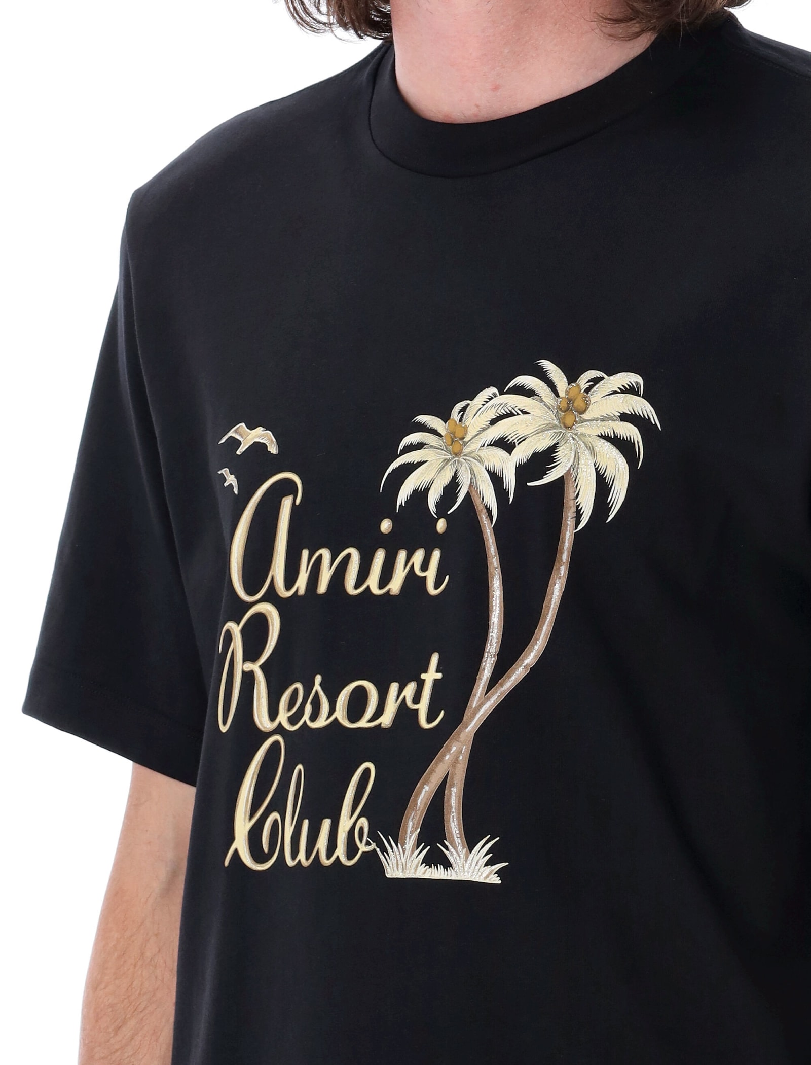 Shop Amiri Resort Club Over T-shirt In Black