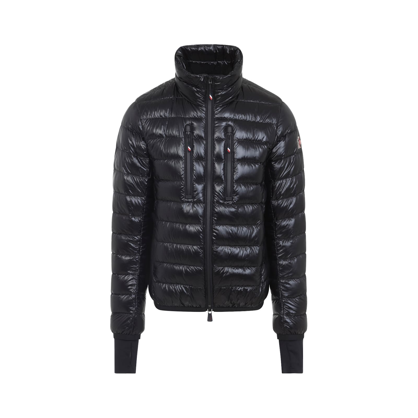 Moncler Hers Padded Jacket Zipped Pockets In Black
